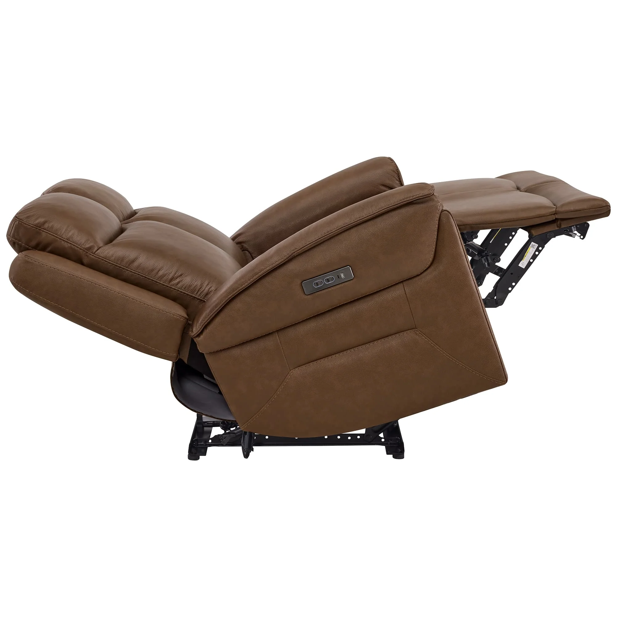 Leif Modern Top-Grain Leather Super Zero Gravity Reclining Sofa - Image 86