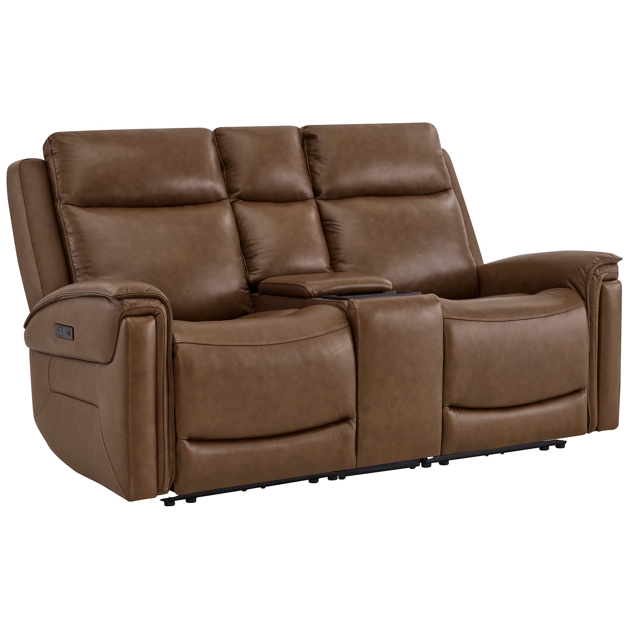 Leif Modern Top-Grain Leather Super Zero Gravity Reclining Sofa - Image 88