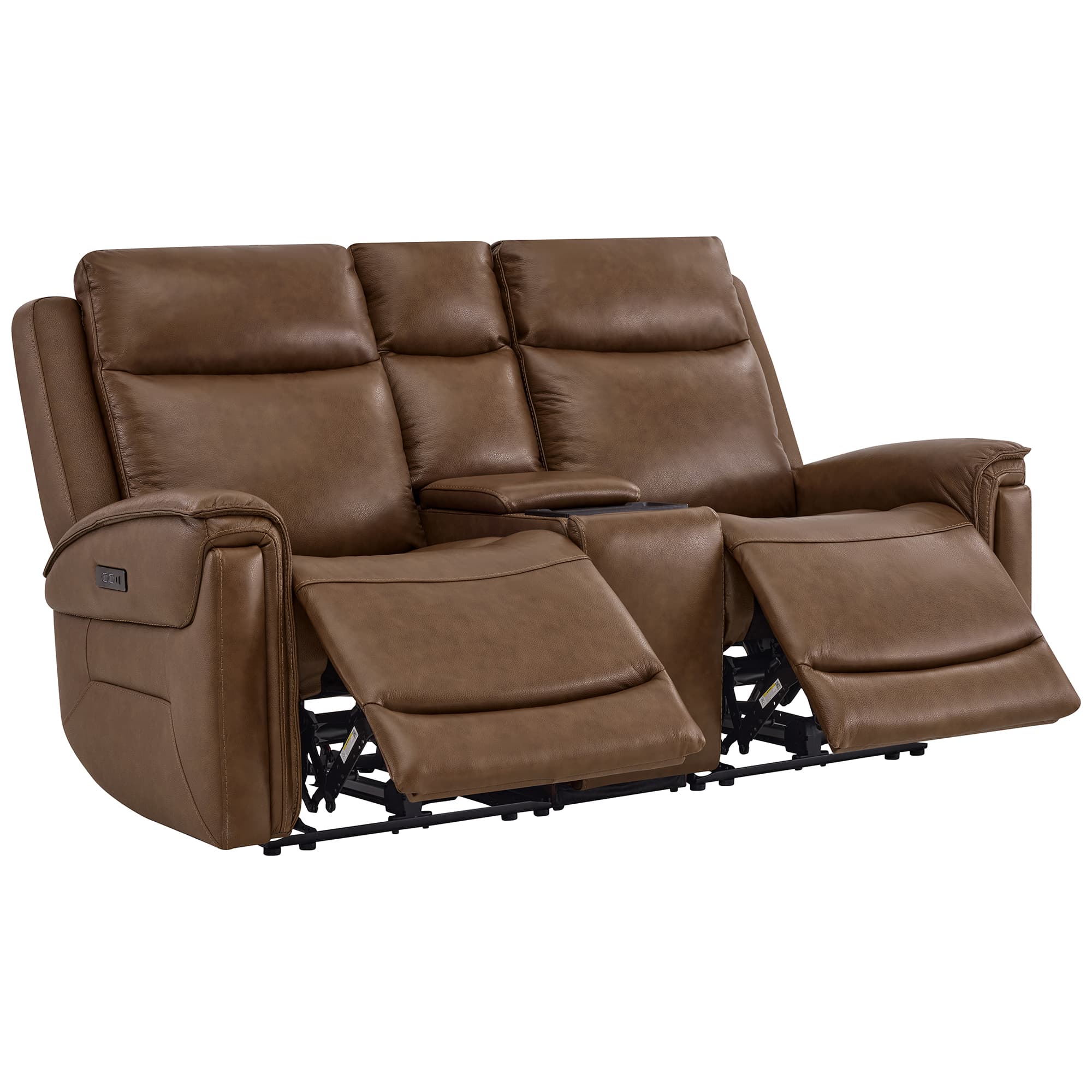 Leif Modern Top-Grain Leather Super Zero Gravity Reclining Sofa - Image 89