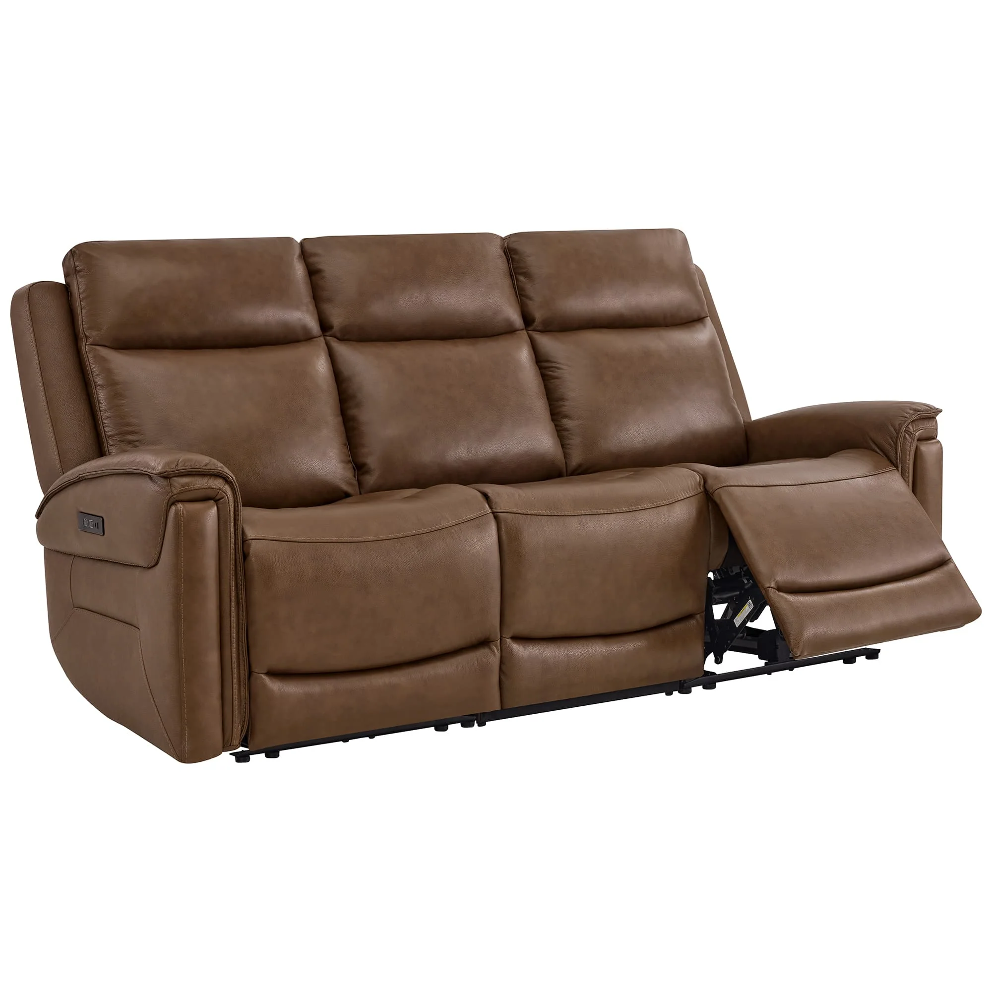 Leif Modern Top-Grain Leather Super Zero Gravity Reclining Sofa - Image 90