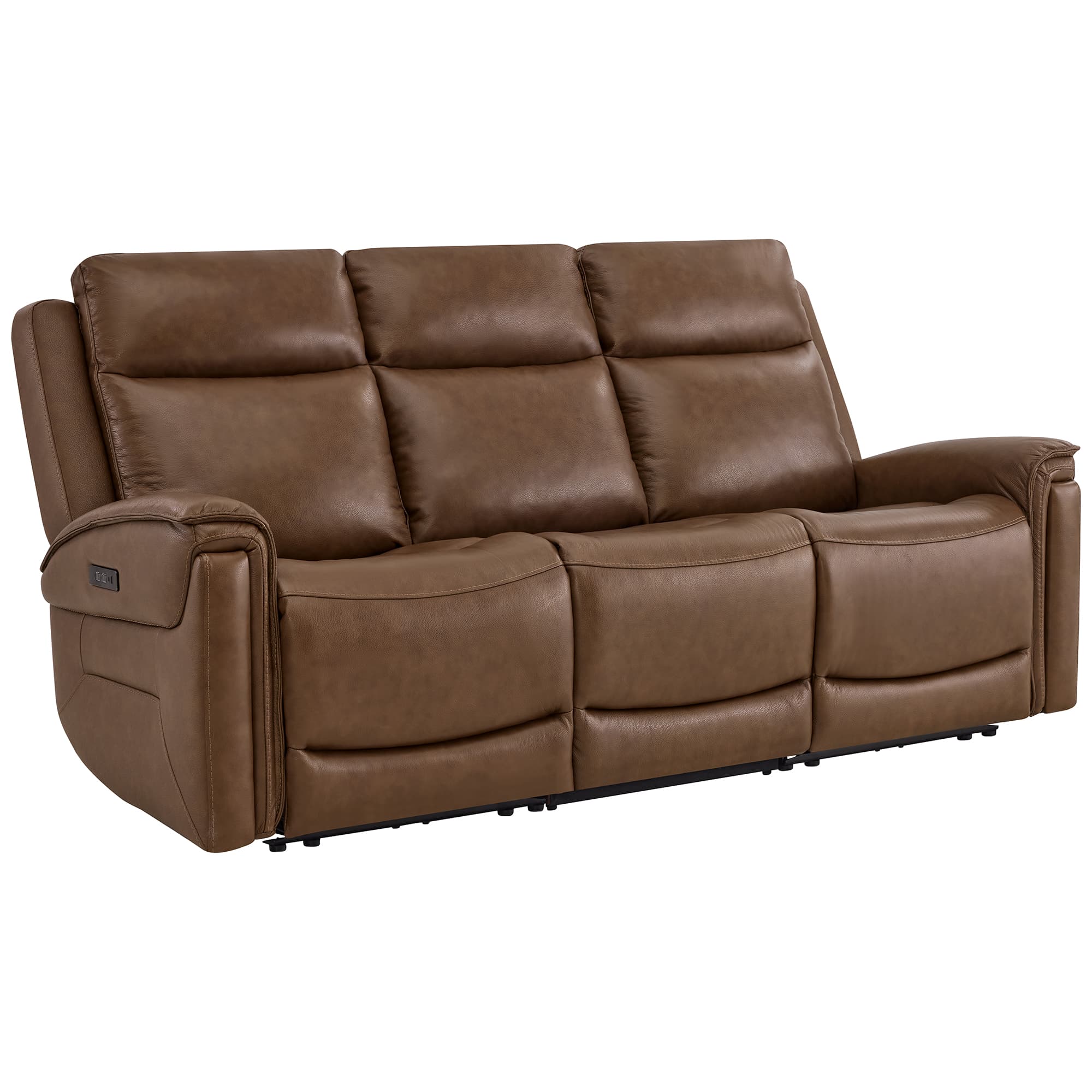 Leif Modern Top-Grain Leather Super Zero Gravity Reclining Sofa - Image 91