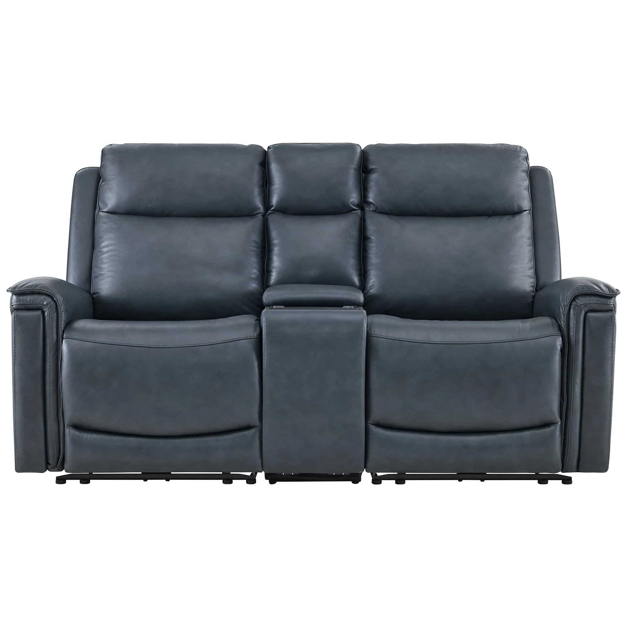Leif Modern Top-Grain Leather Super Zero Gravity Reclining Sofa - Image 92