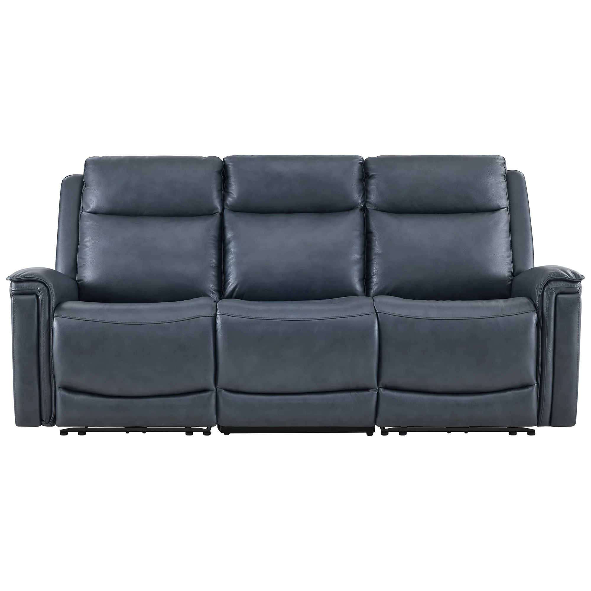 Leif Modern Top-Grain Leather Super Zero Gravity Reclining Sofa - Image 93