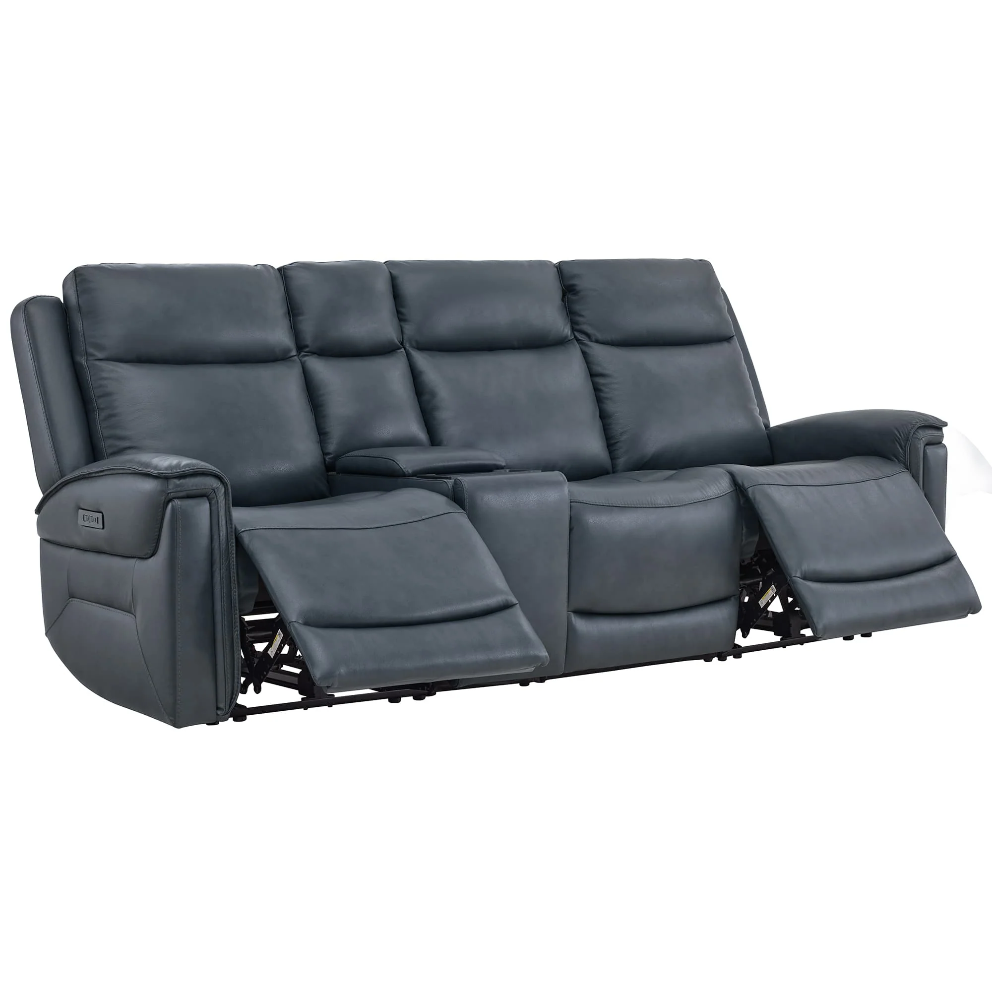 Leif Modern Top-Grain Leather Super Zero Gravity Reclining Sofa - Image 95