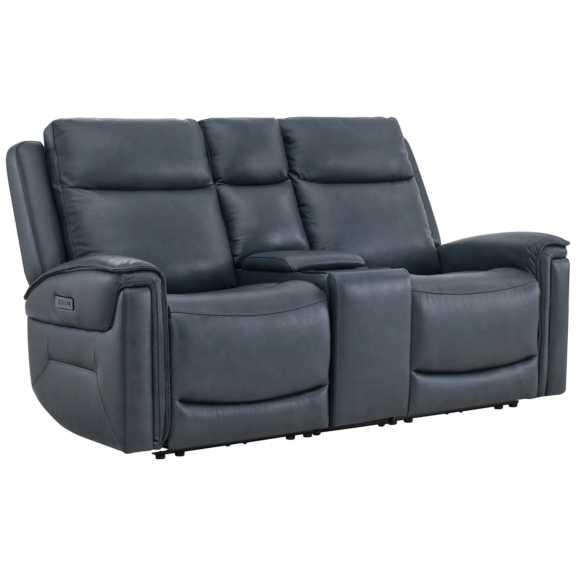 Leif Modern Top-Grain Leather Super Zero Gravity Reclining Sofa - Image 96