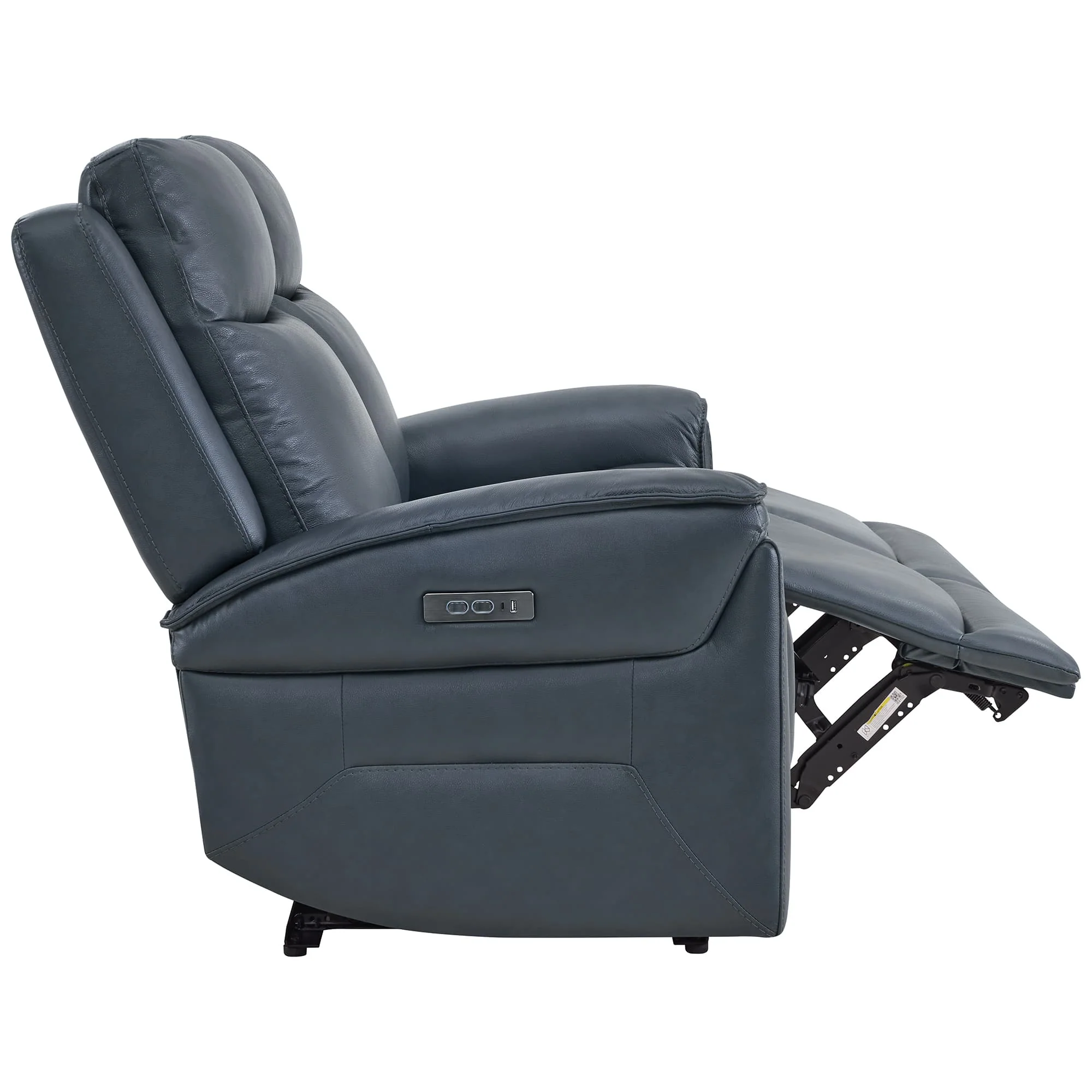 Leif Modern Top-Grain Leather Super Zero Gravity Reclining Sofa - Image 99