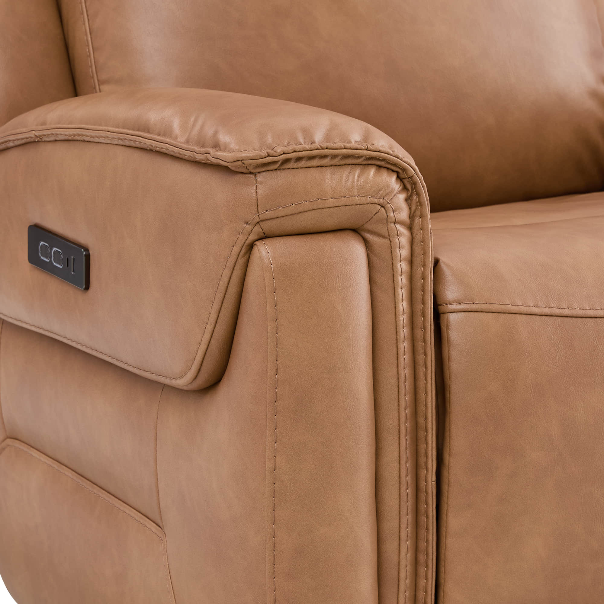 Leif Super Zero Gravity Power Leather Recliner - Image 37