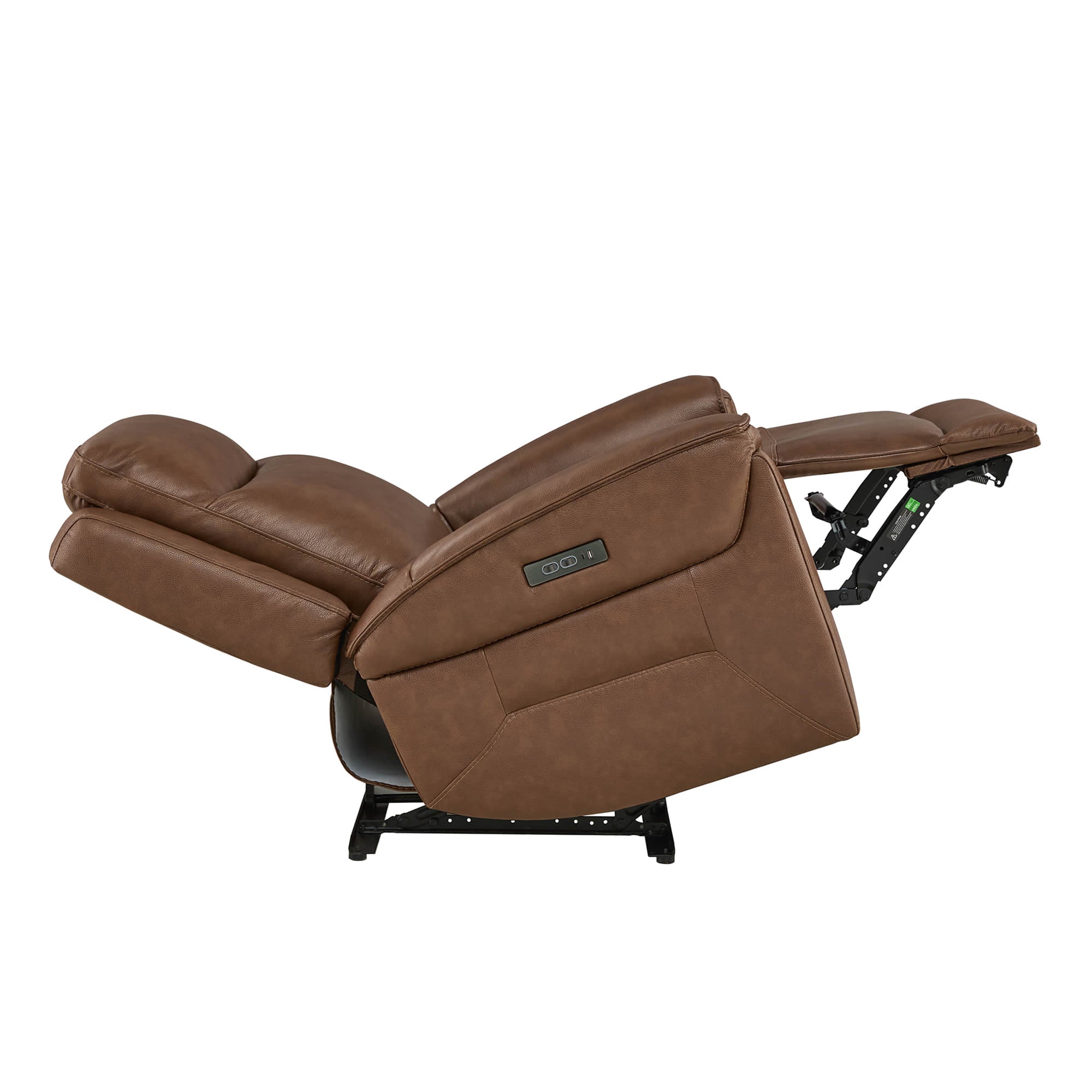 Leif Super Zero Gravity Power Leather Recliner - Image 42
