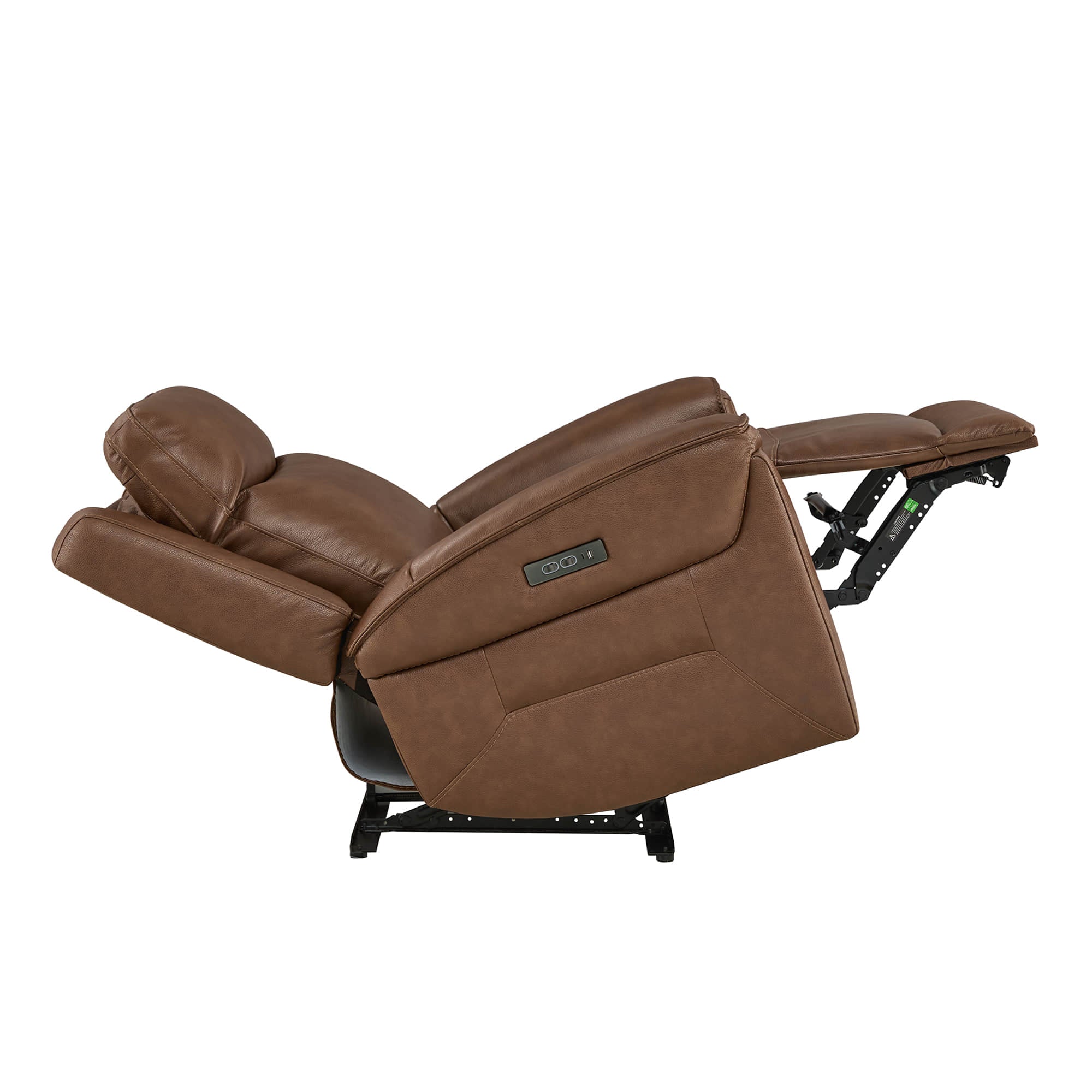 Leif Super Zero Gravity Power Leather Recliner - Image 43