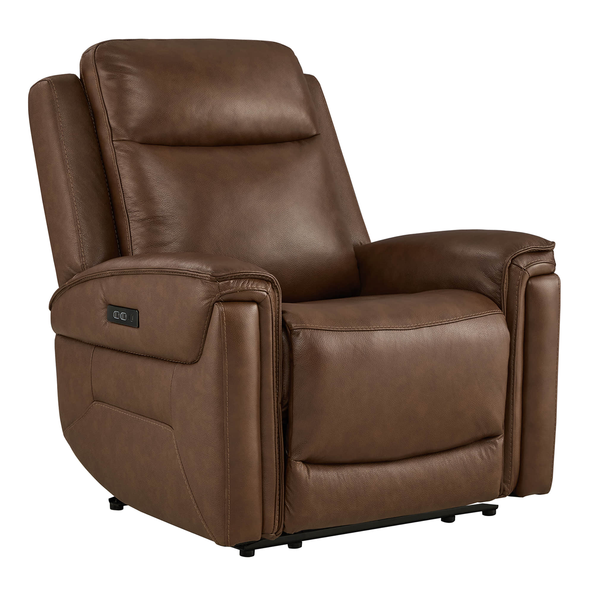 Leif Super Zero Gravity Power Leather Recliner - Image 44