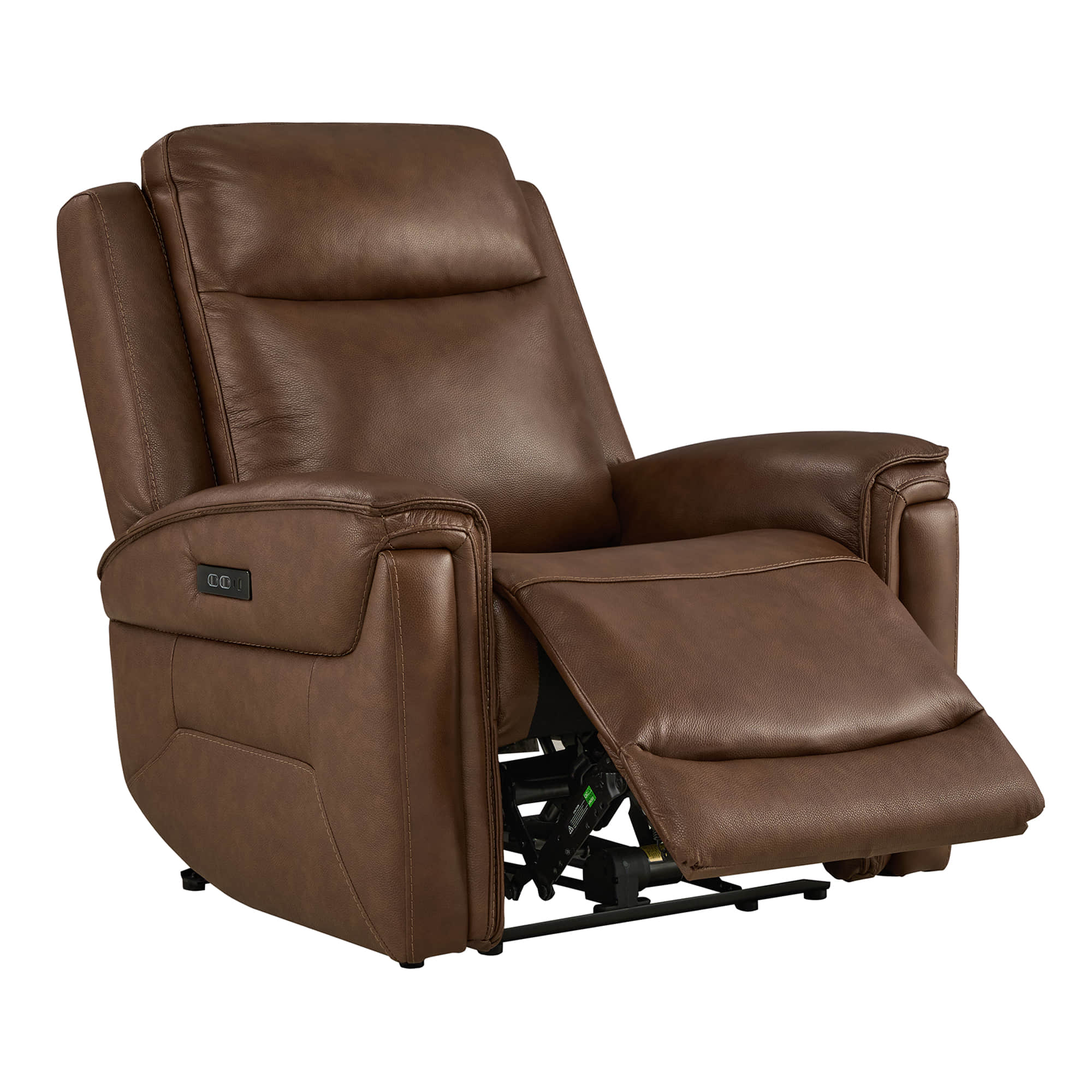 Leif Super Zero Gravity Power Leather Recliner - Image 45