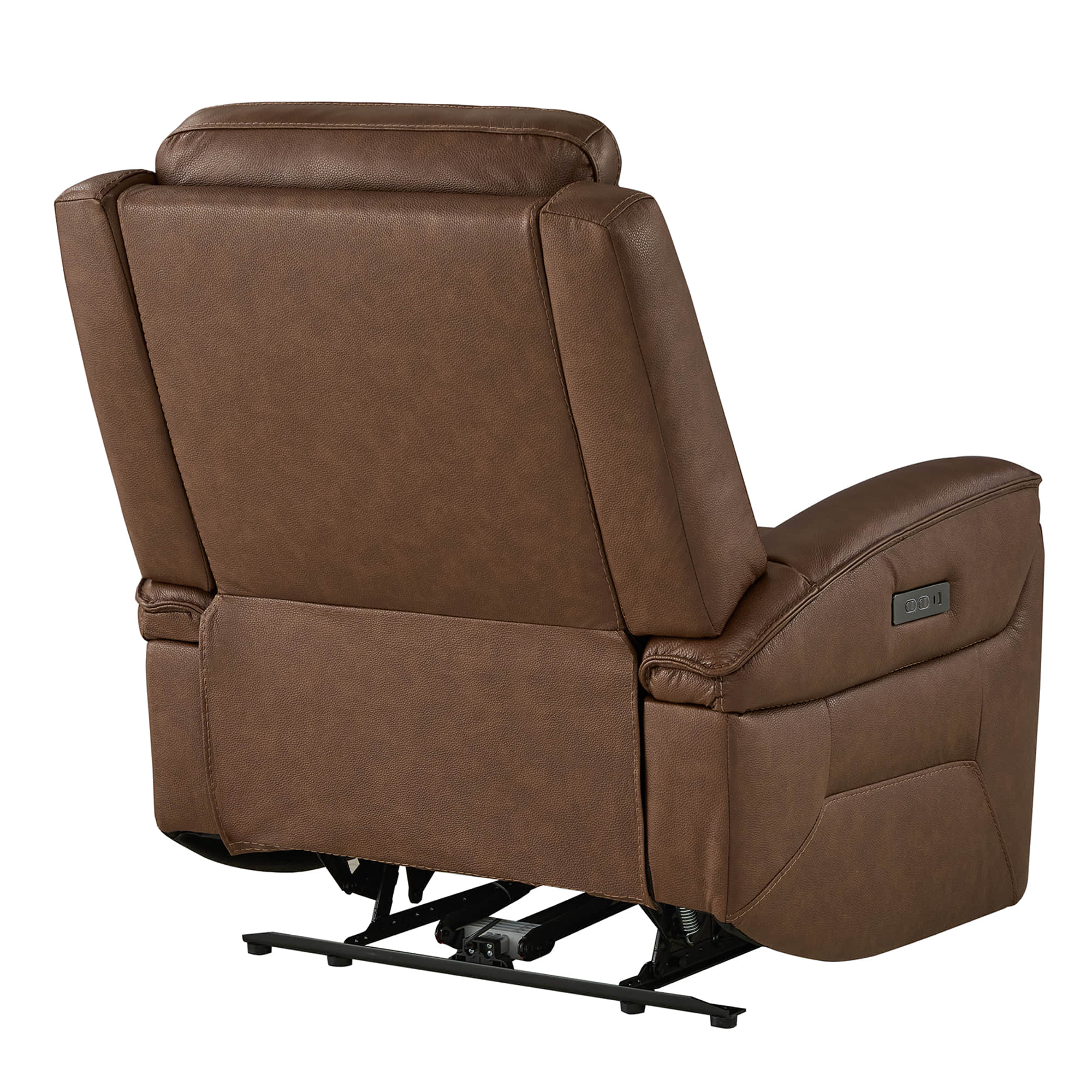 Leif Super Zero Gravity Power Leather Recliner - Image 46