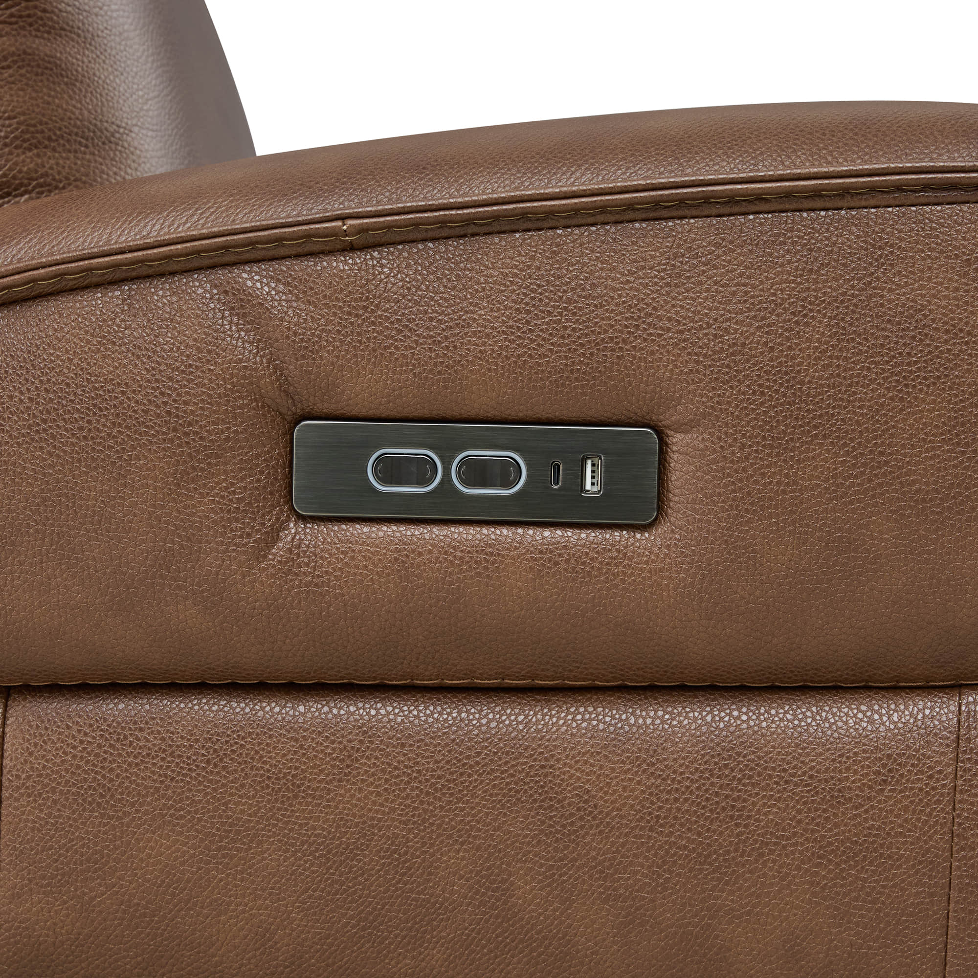 Leif Super Zero Gravity Power Leather Recliner - Image 49