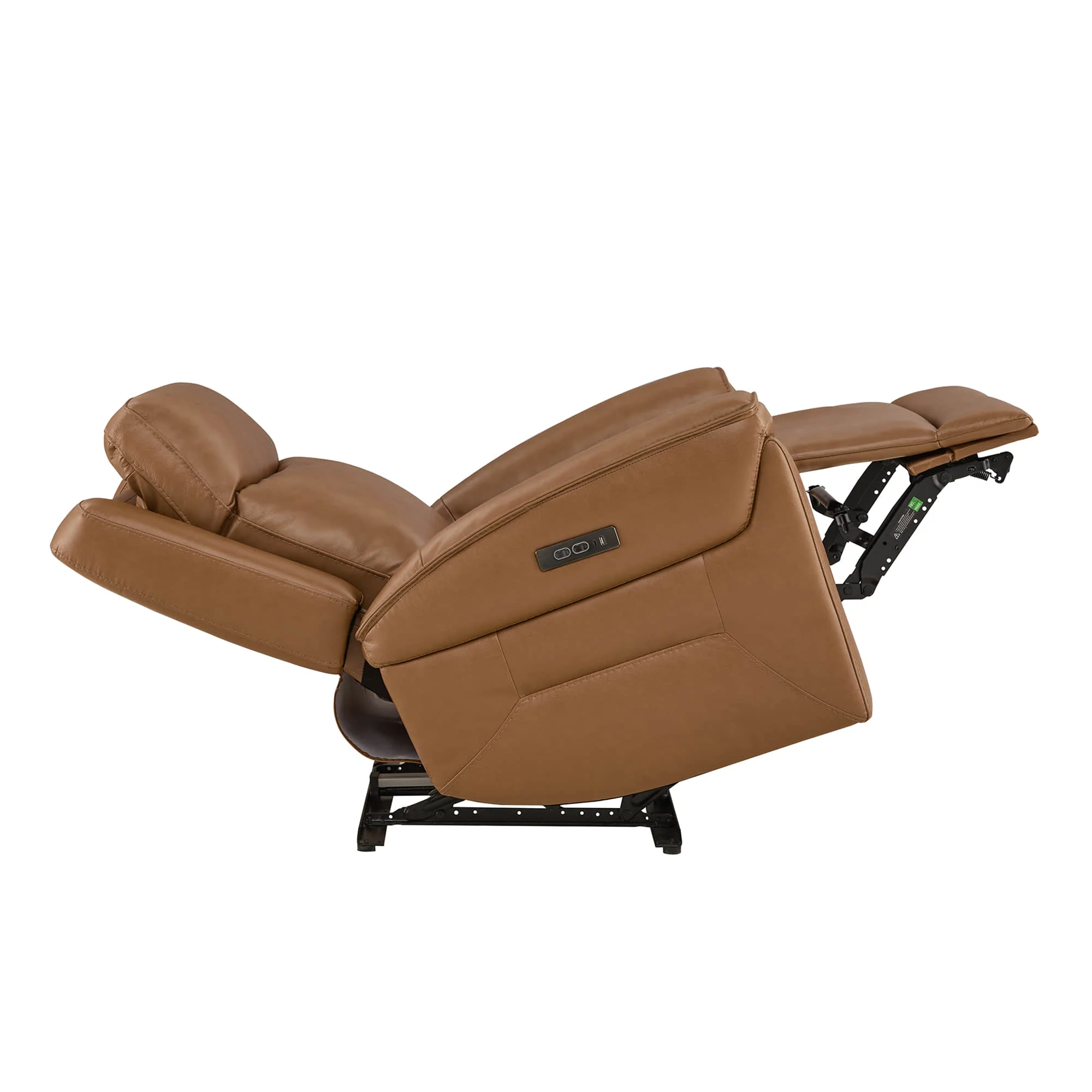 Leif Super Zero Gravity Power Leather Recliner - Image 55