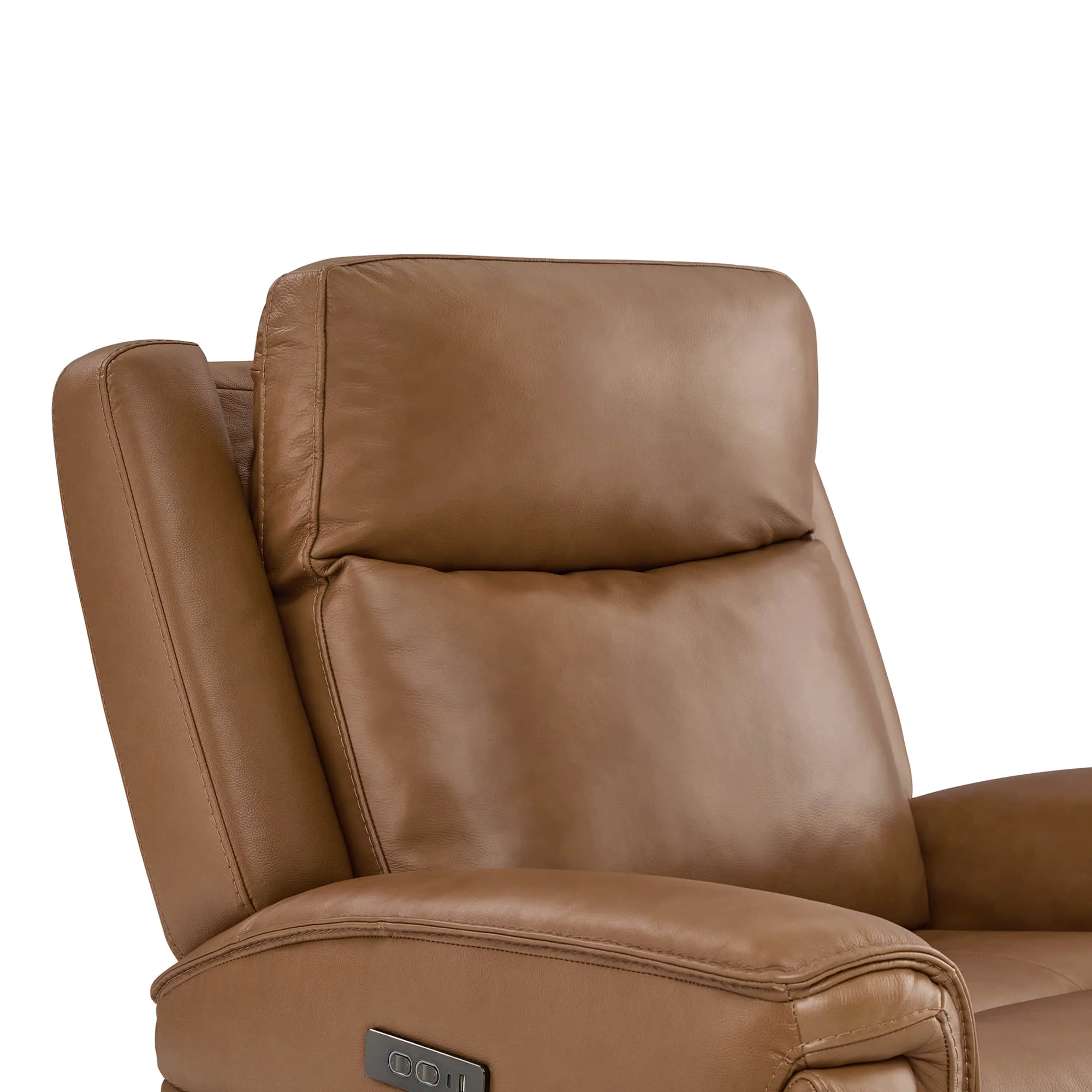 Leif Super Zero Gravity Power Leather Recliner - Image 59