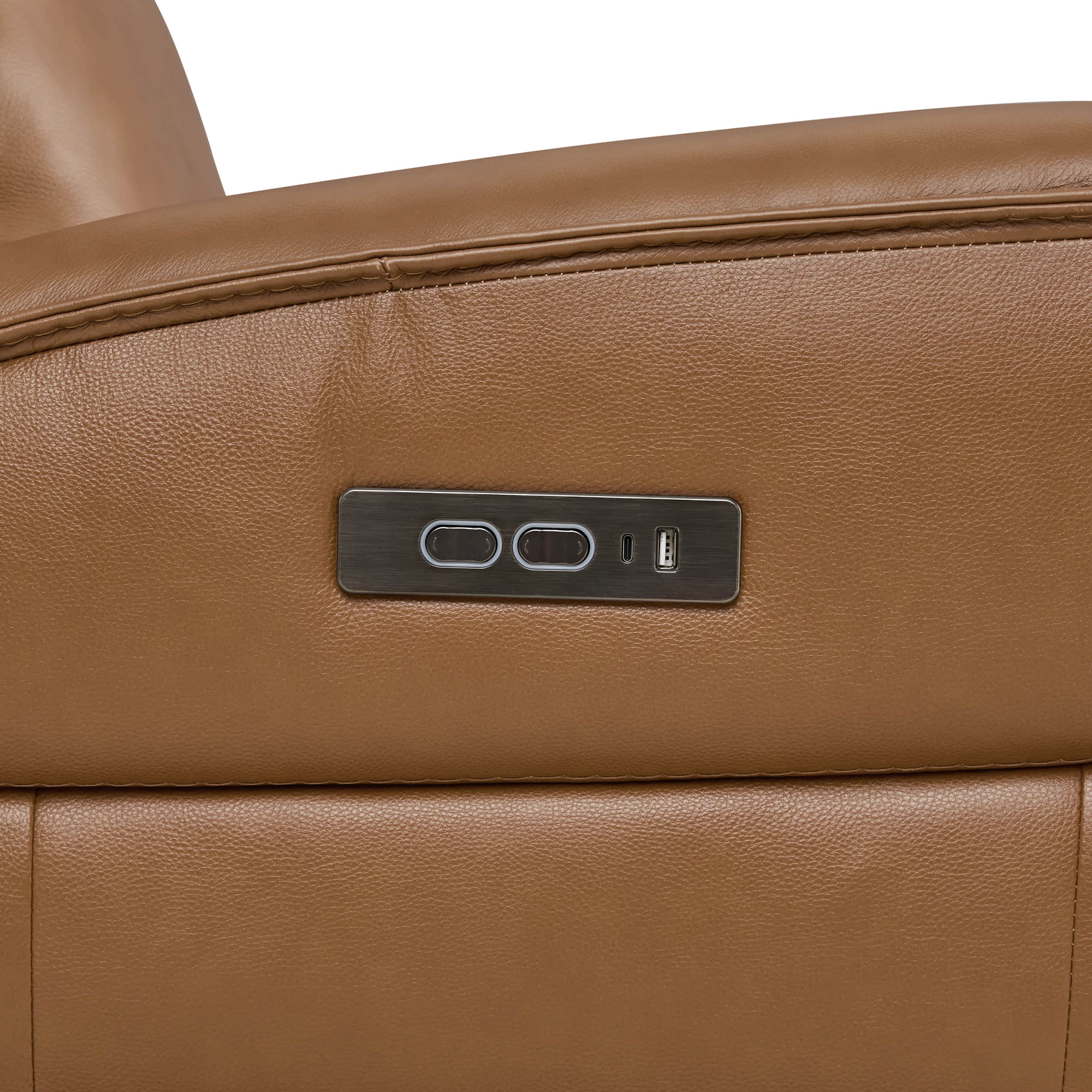 Leif Super Zero Gravity Power Leather Recliner - Image 60
