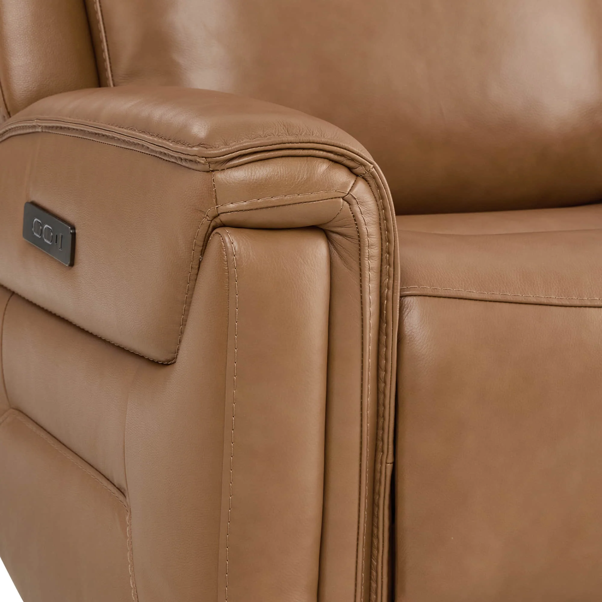 Leif Super Zero Gravity Power Leather Recliner - Image 61