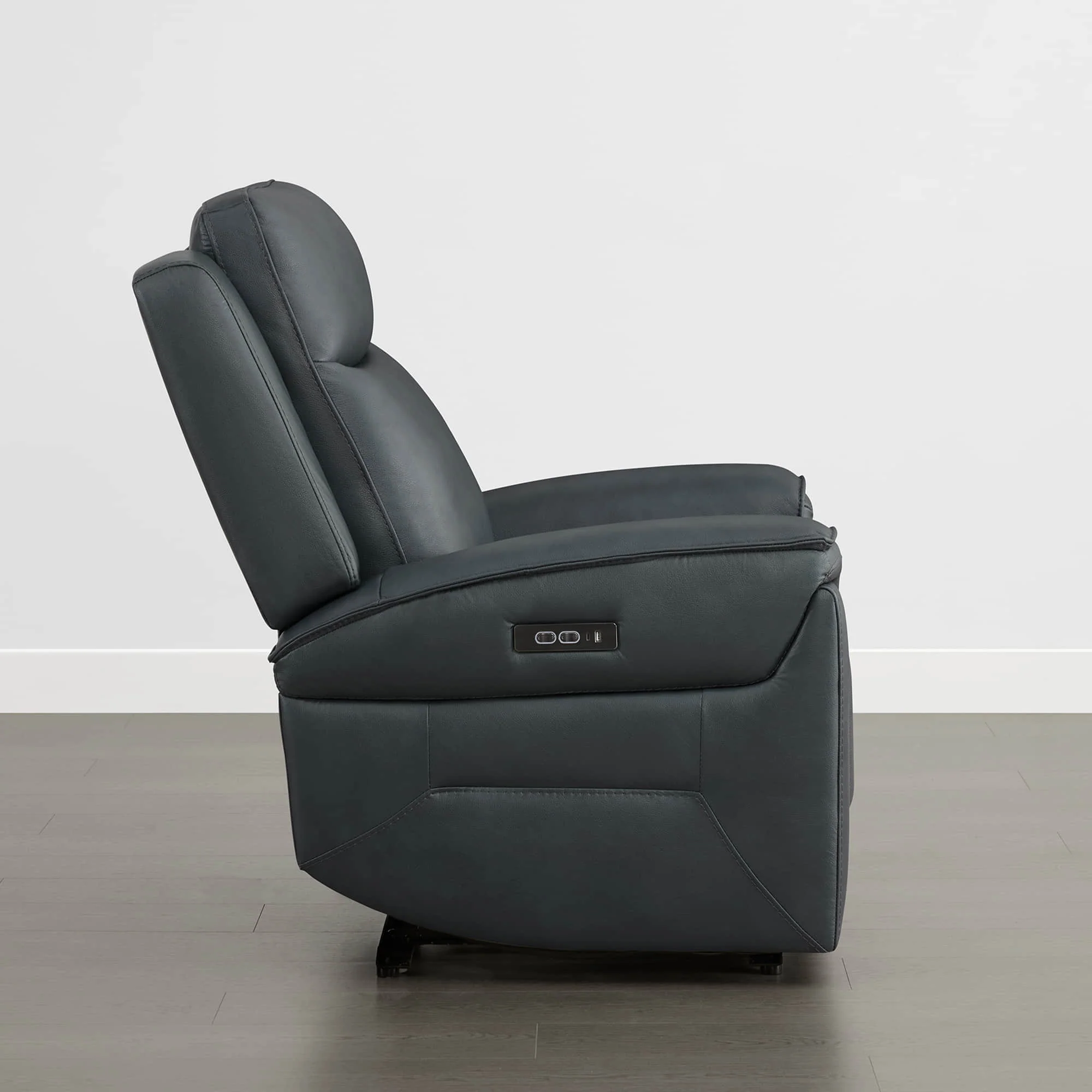 Leif Super Zero Gravity Power Leather Recliner - Image 63