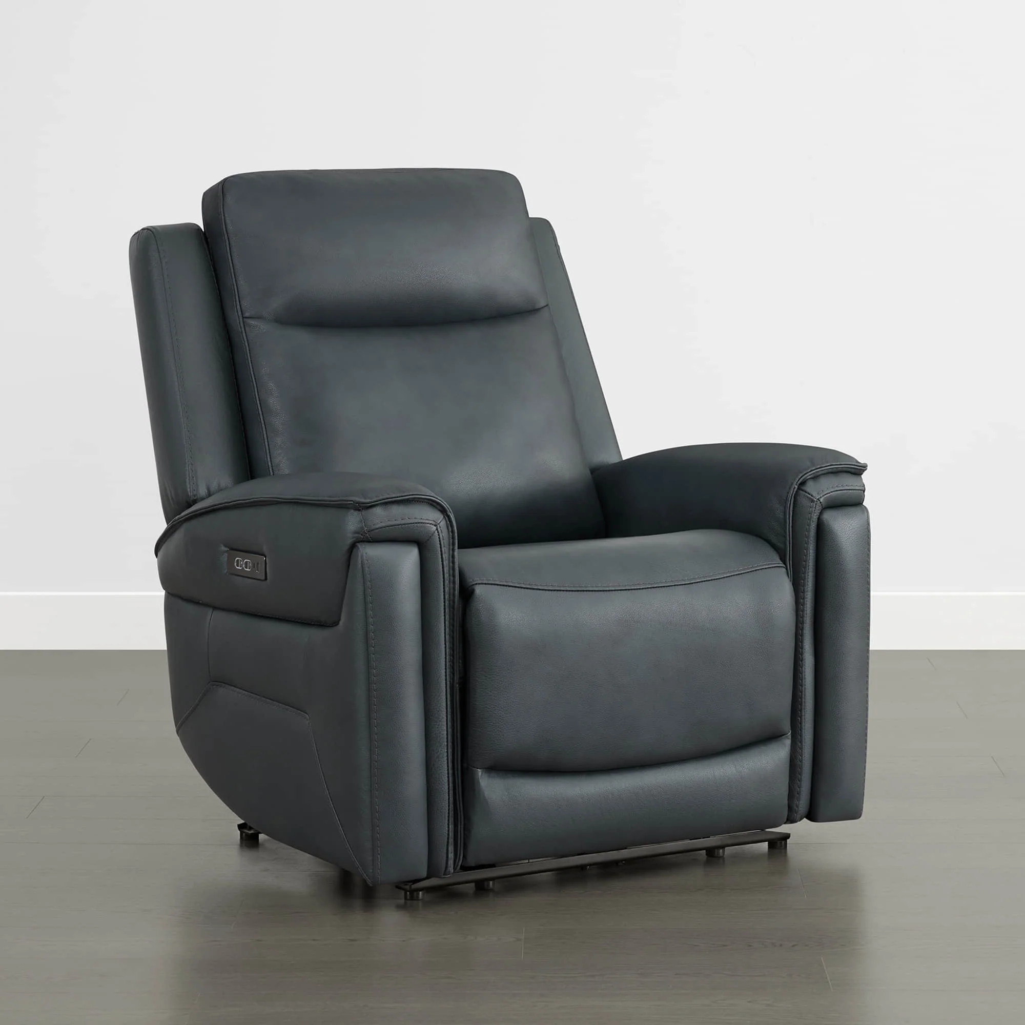 Leif Super Zero Gravity Power Leather Recliner - Image 71