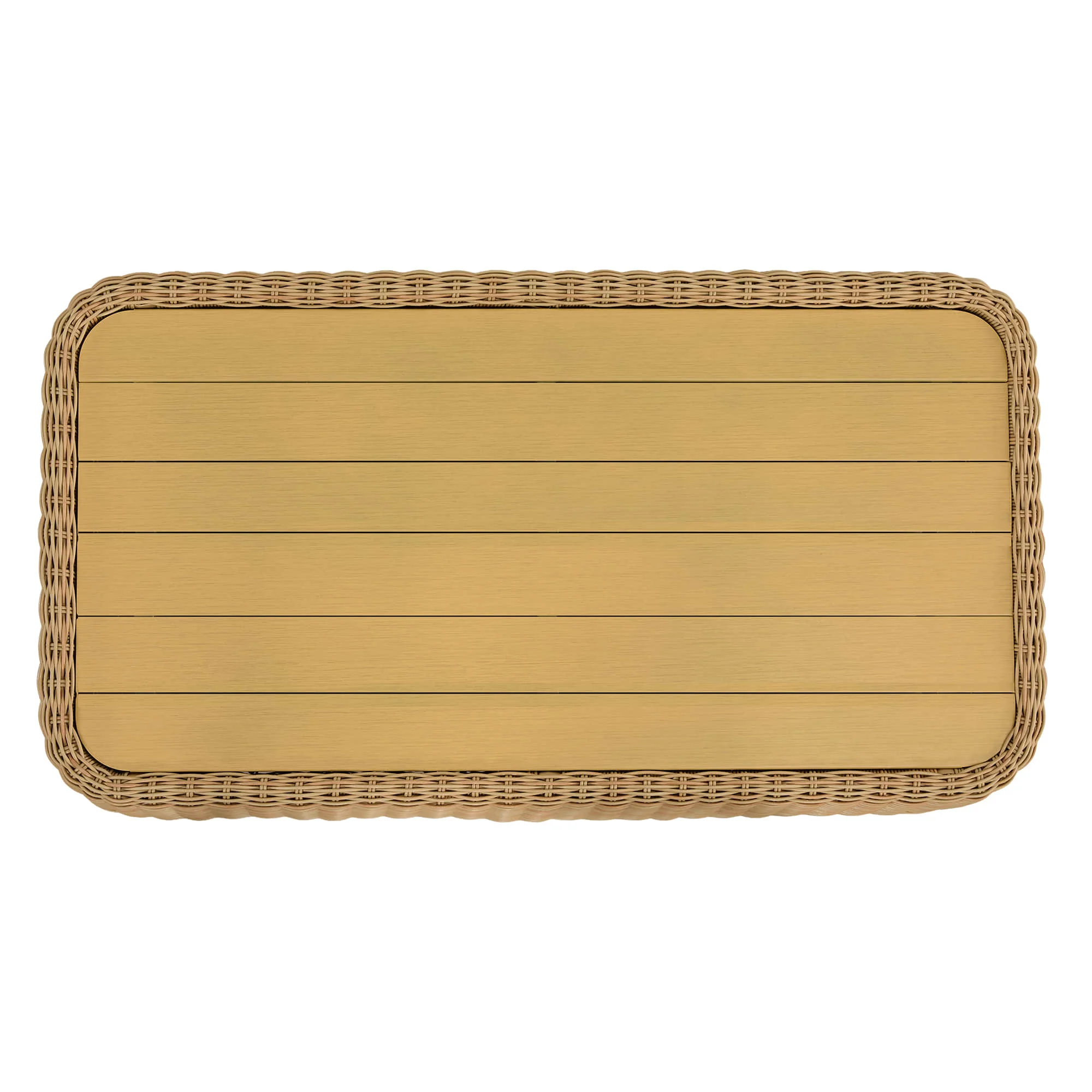 Liana Wicker Outdoor Coffee Table - Image 8