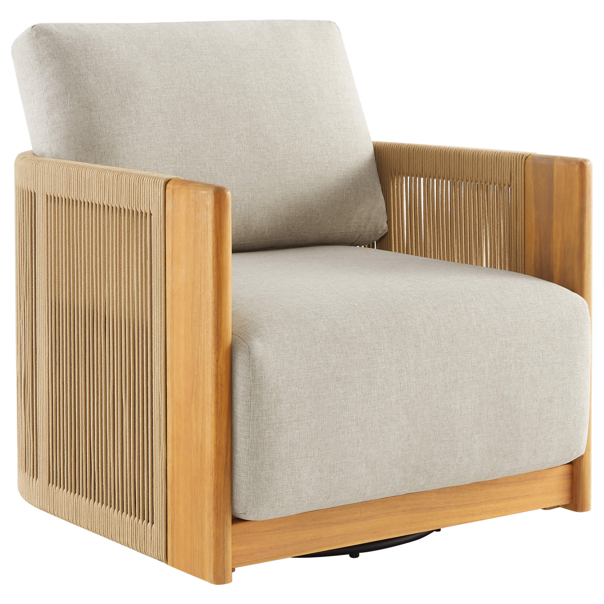 Marisol Outdoor Fully-assembled Rope Wood Accent Chair - Image 13