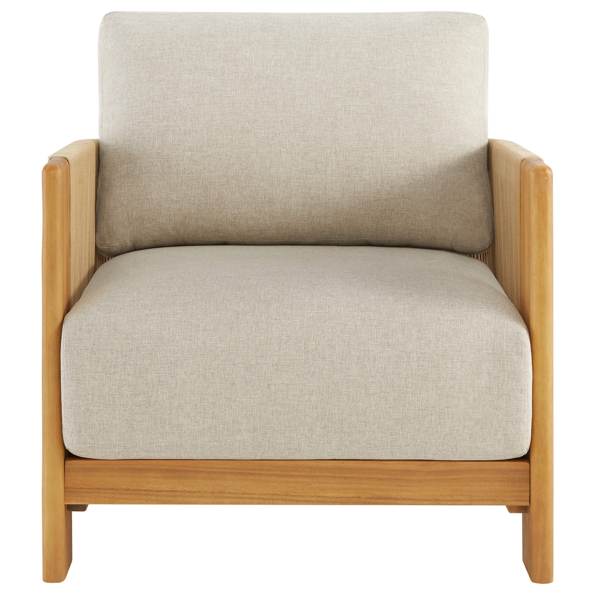 Marisol Outdoor Fully-assembled Rope Wood Accent Chair - Image 14