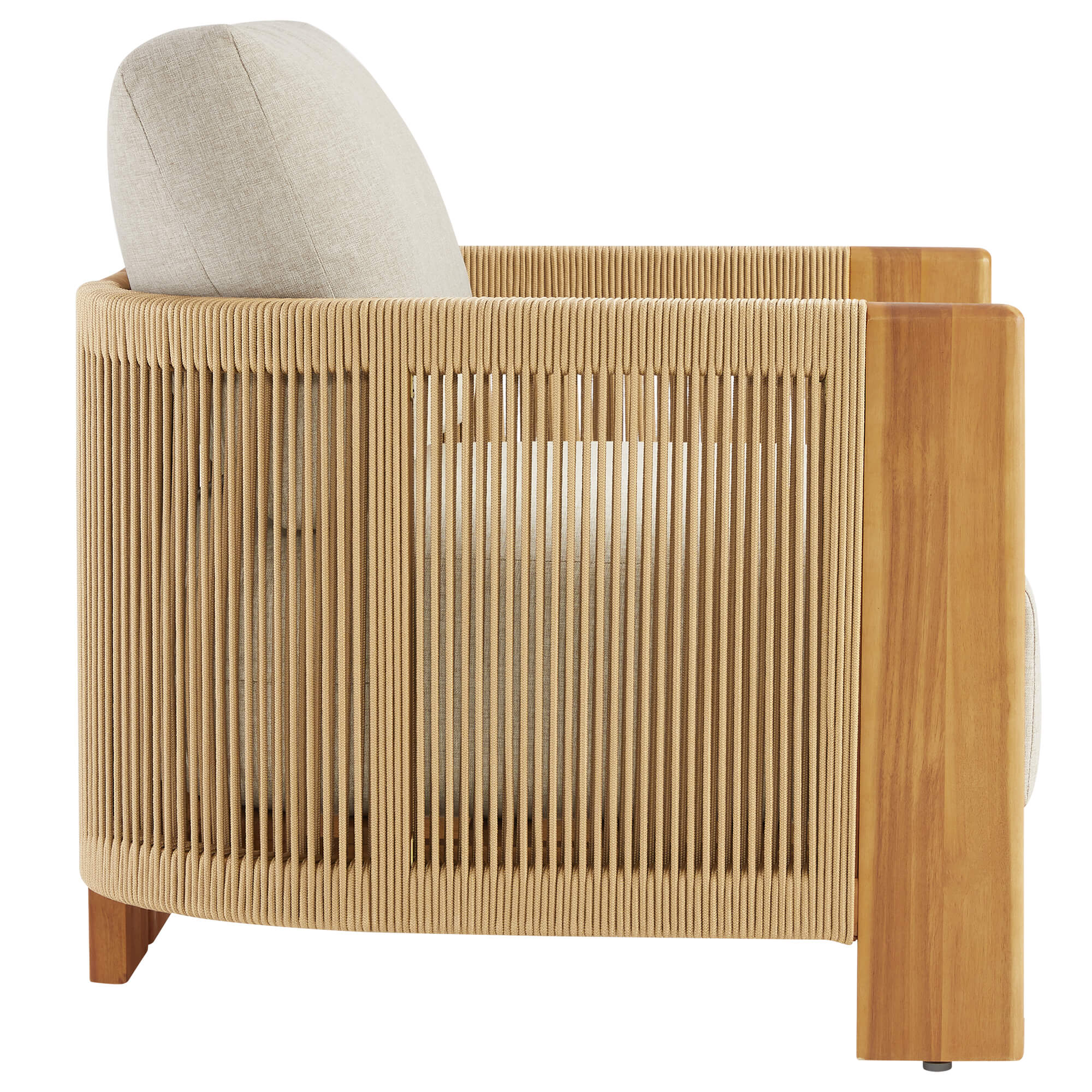 Marisol Outdoor Fully-assembled Rope Wood Accent Chair - Image 17