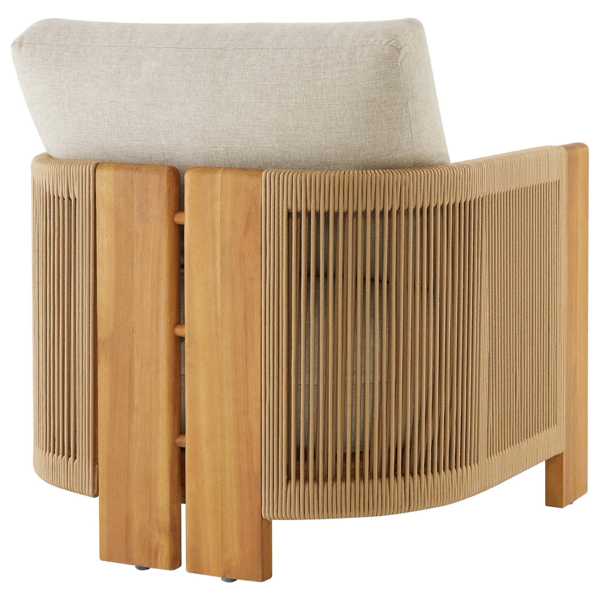 Marisol Outdoor Fully-assembled Rope Wood Accent Chair - Image 18