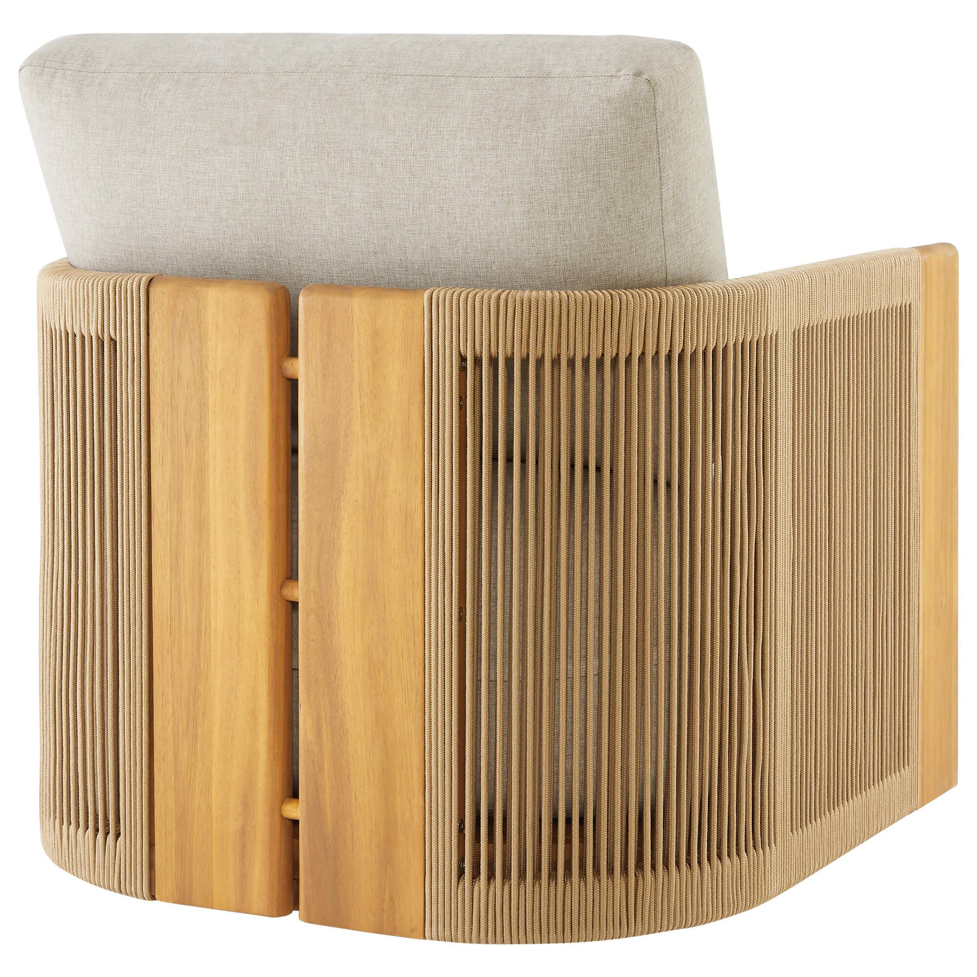 Marisol Outdoor Fully-assembled Rope Wood Accent Chair - Image 24