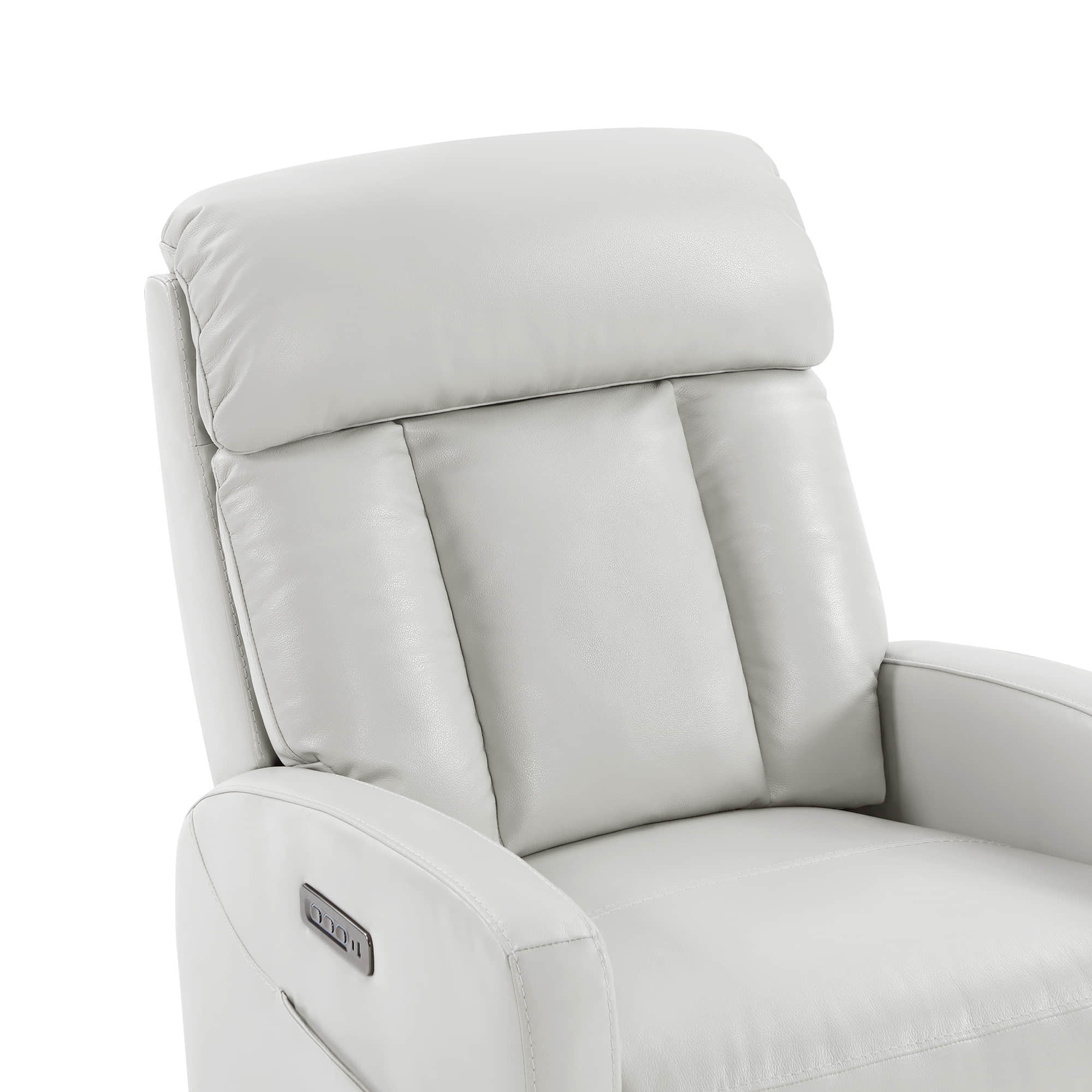 Maxwell Genuine Leather Swivel Glider Recliner with Power Lumbar & Headrest - Image 19