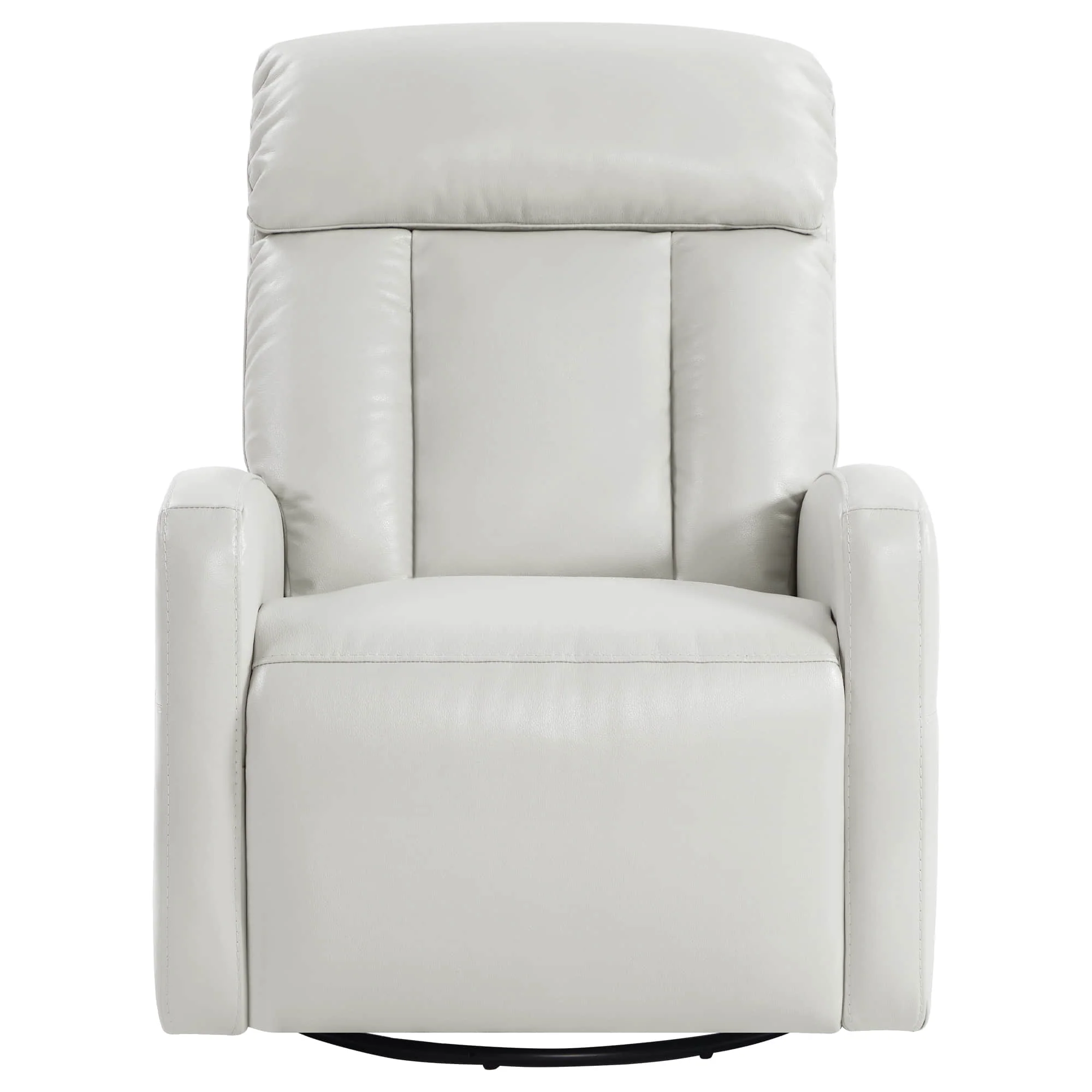 Maxwell Genuine Leather Swivel Glider Recliner with Power Lumbar & Headrest - Image 30