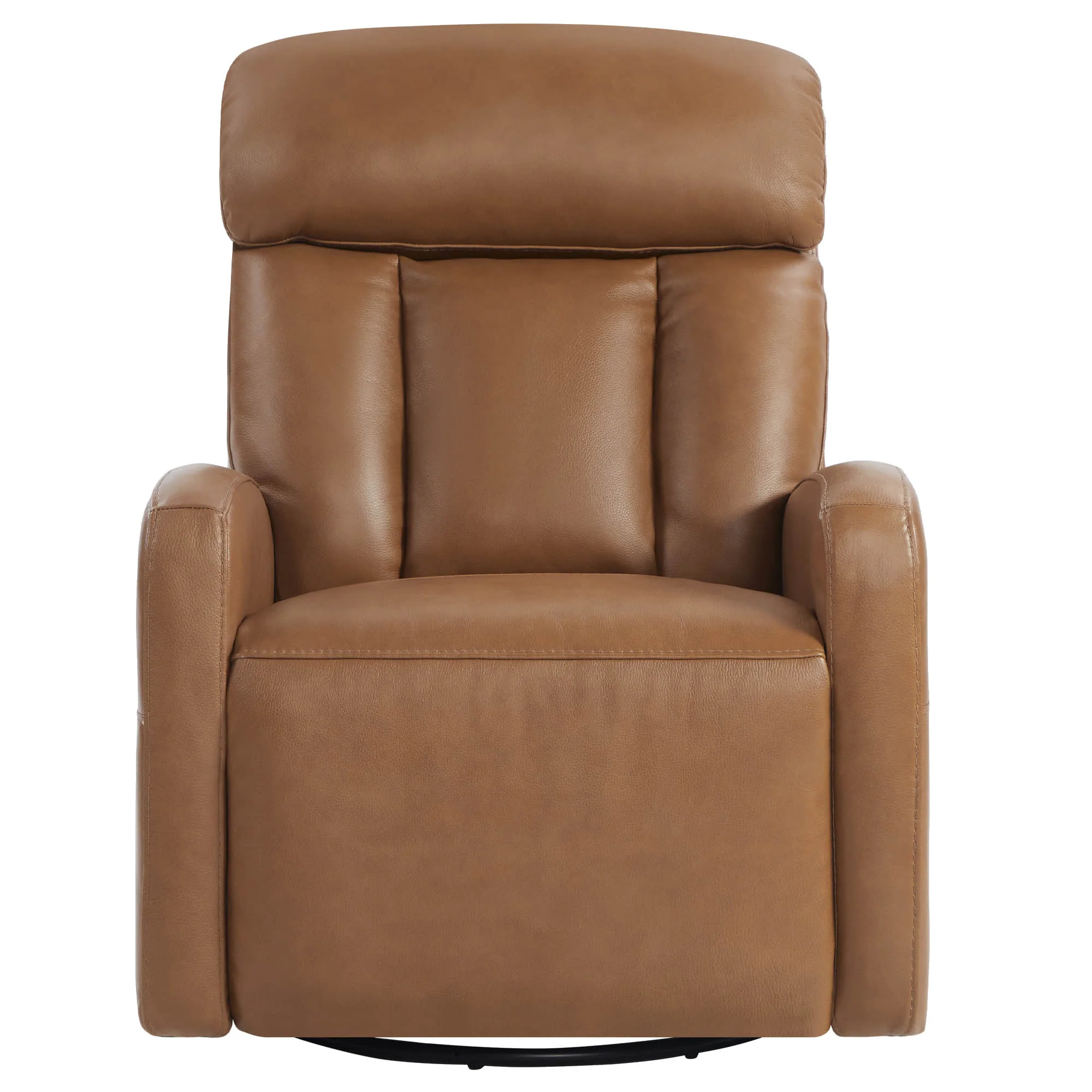 Maxwell Genuine Leather Swivel Glider Recliner with Power Lumbar & Headrest - Image 46