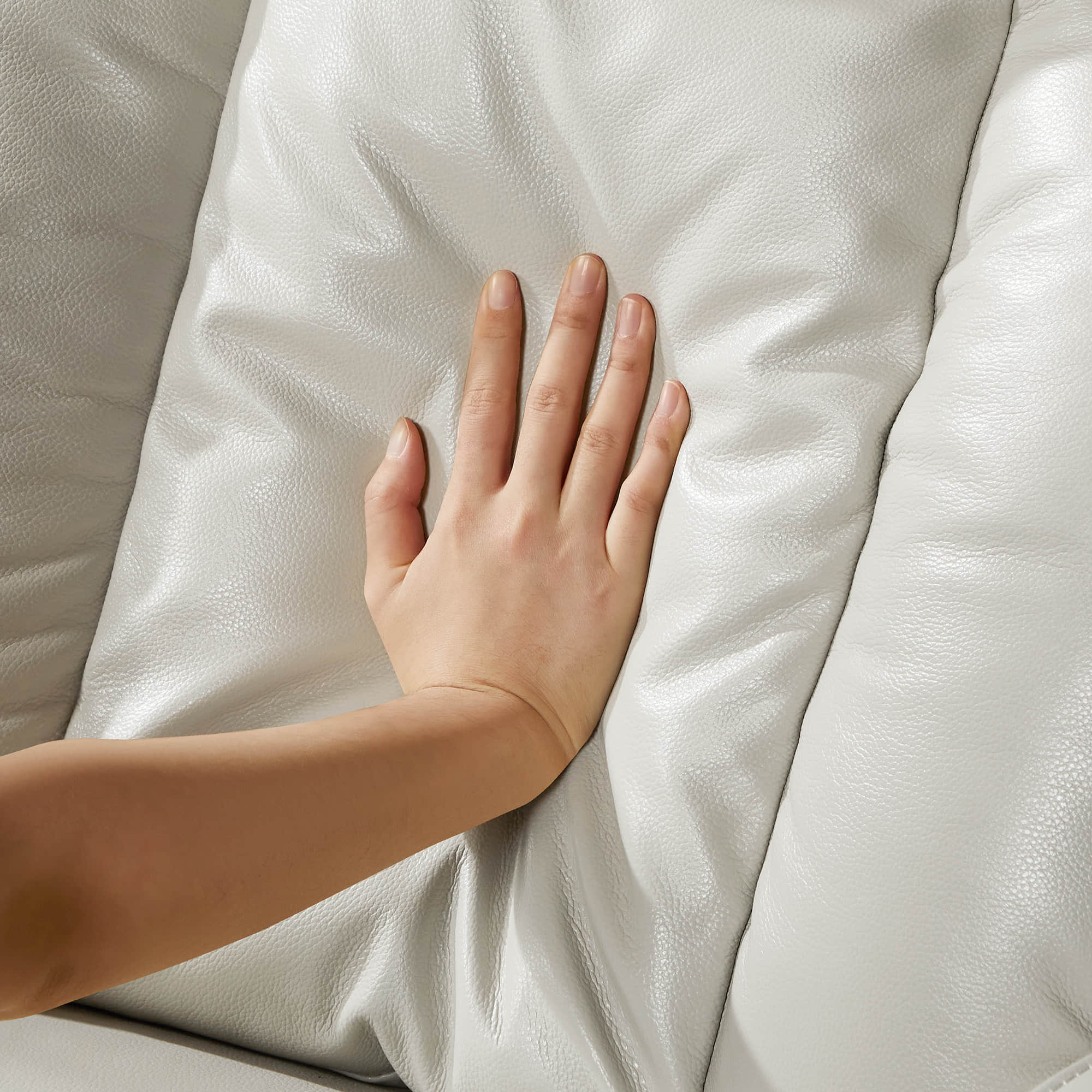 Maxwell Genuine Leather Swivel Glider Recliner with Power Lumbar & Headrest - Image 62