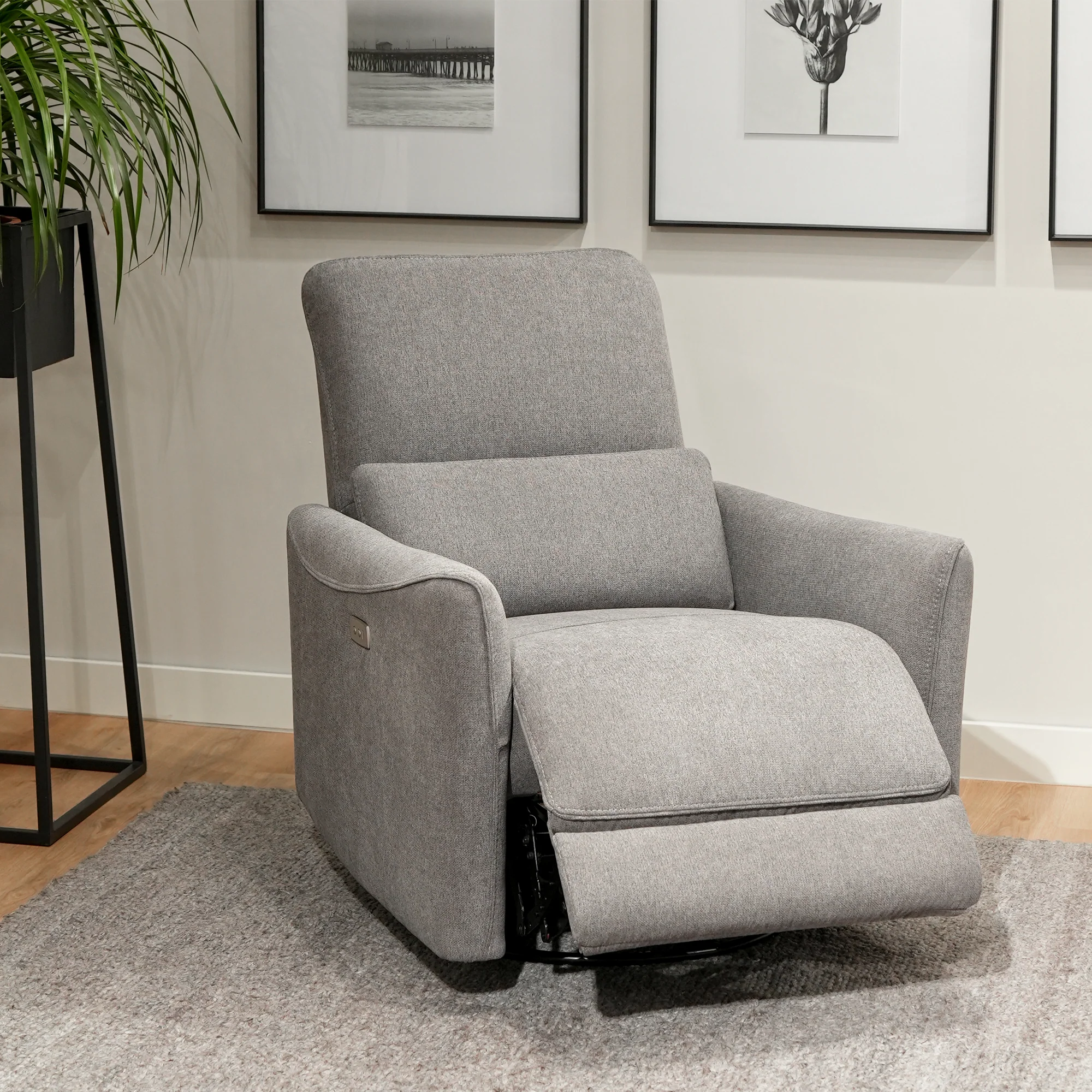 Tracee Modern Power Swivel Glider Recliner - Image 105