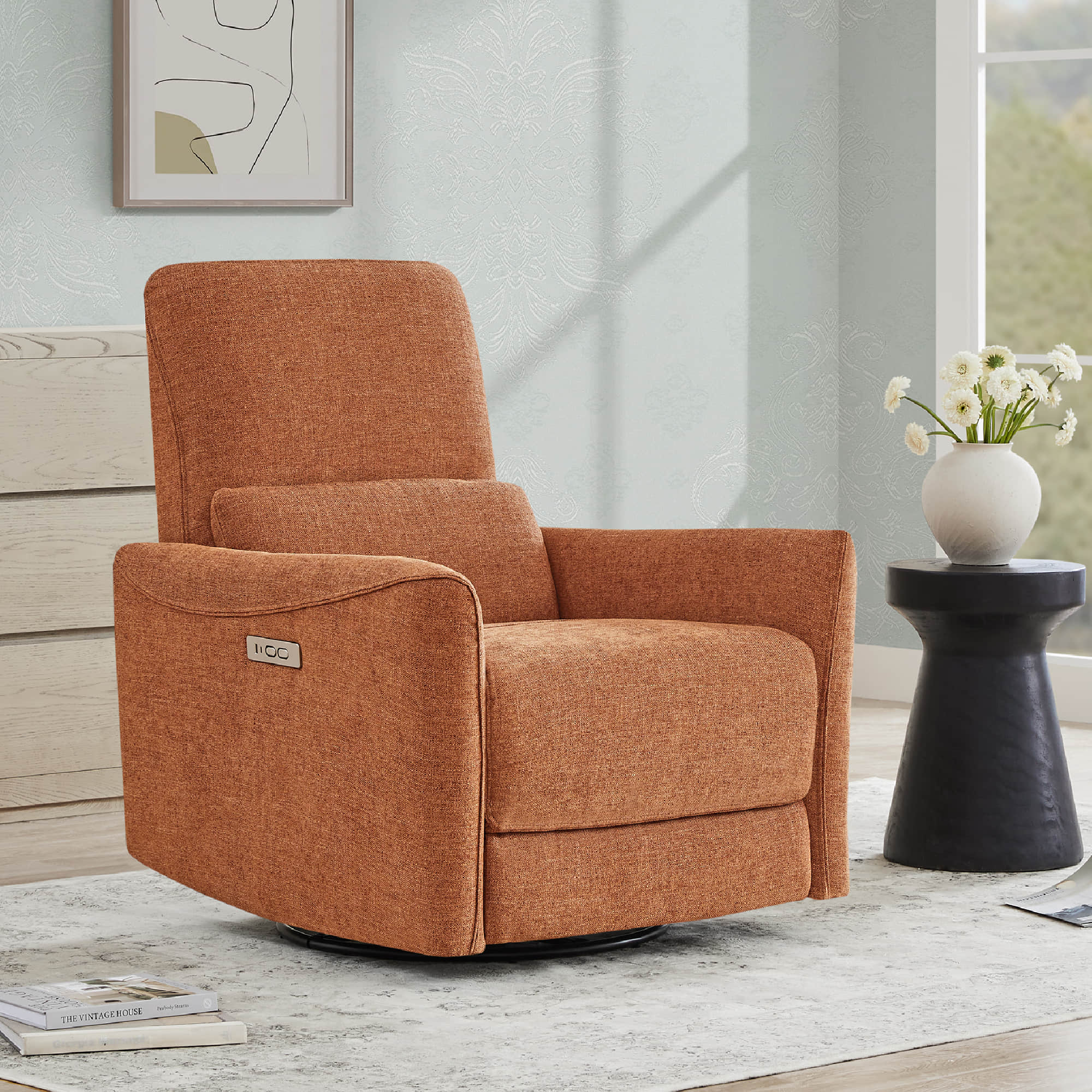 Tracee Modern Power Swivel Glider Recliner - Image 12