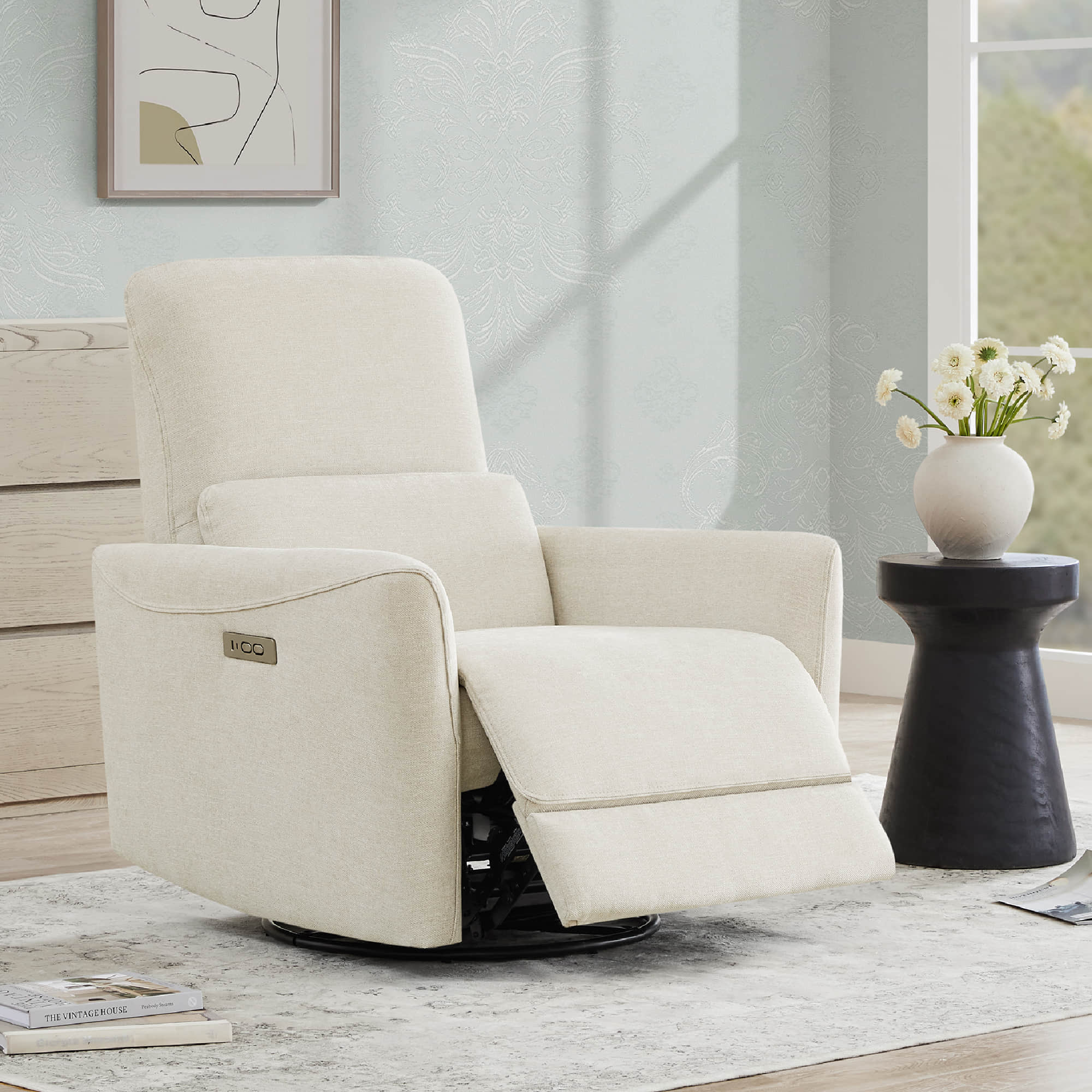 Tracee Modern Power Swivel Glider Recliner - Image 31
