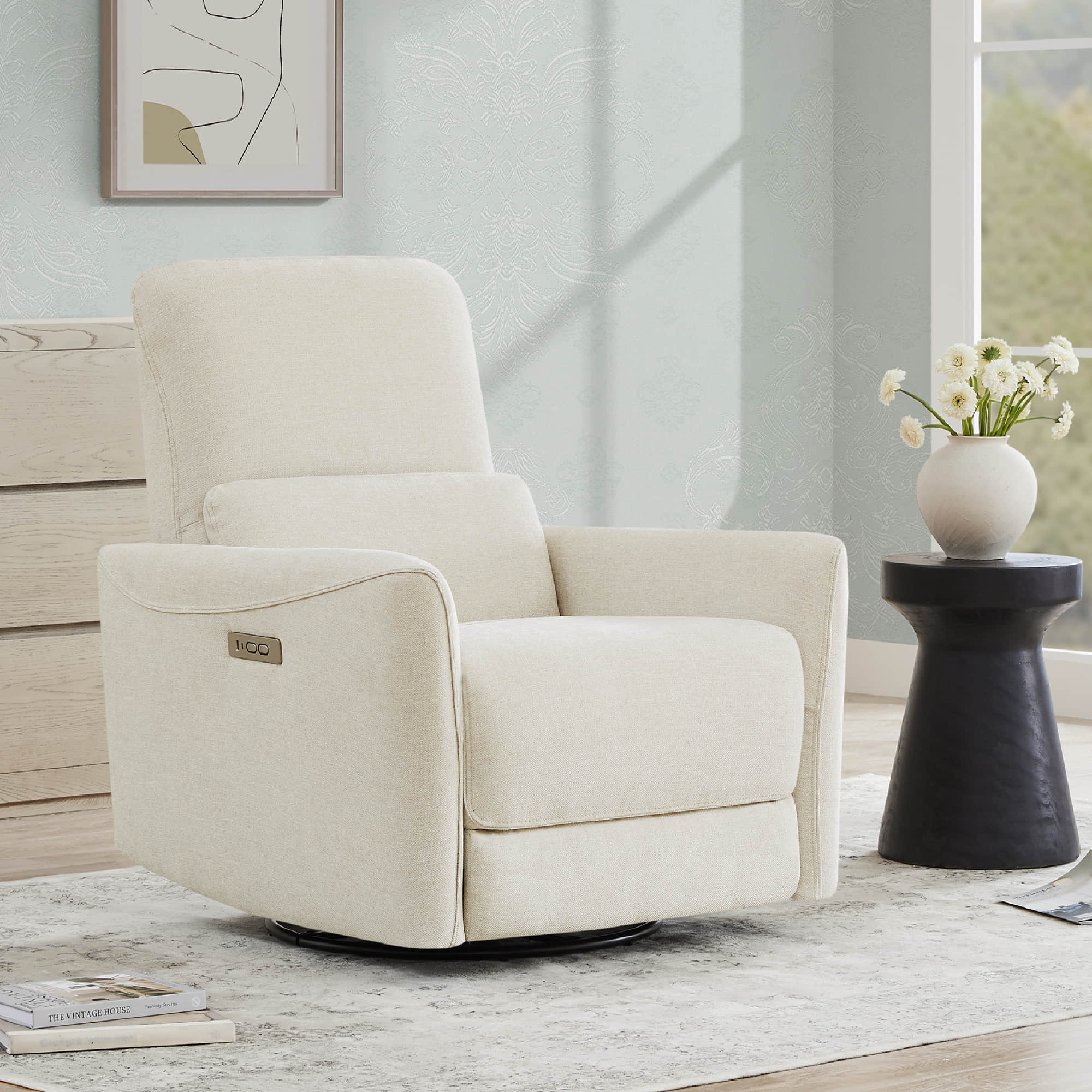 Tracee Modern Power Swivel Glider Recliner - Image 33