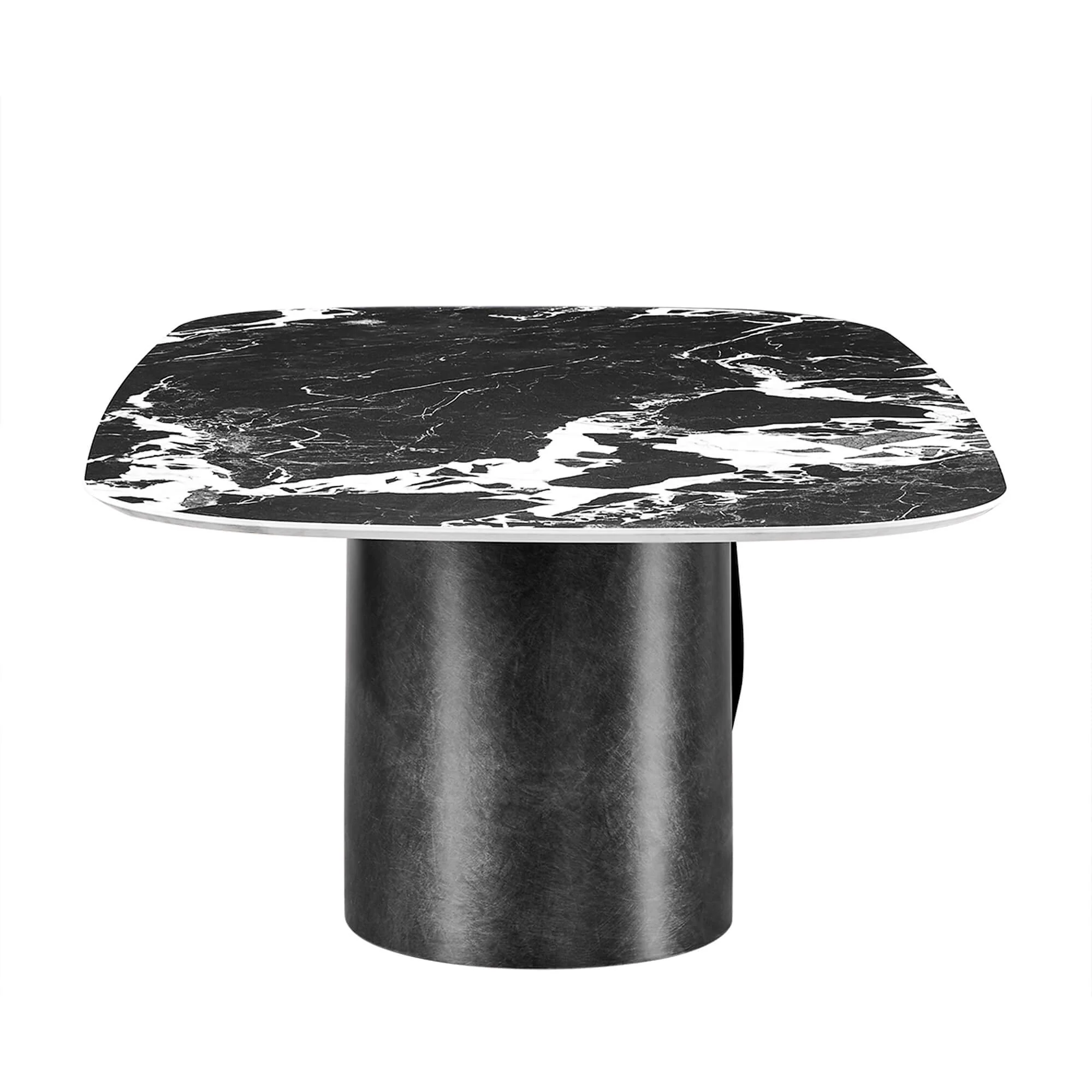 Natalie Black Sintered Stone Stylish Coffee Table - Image 4