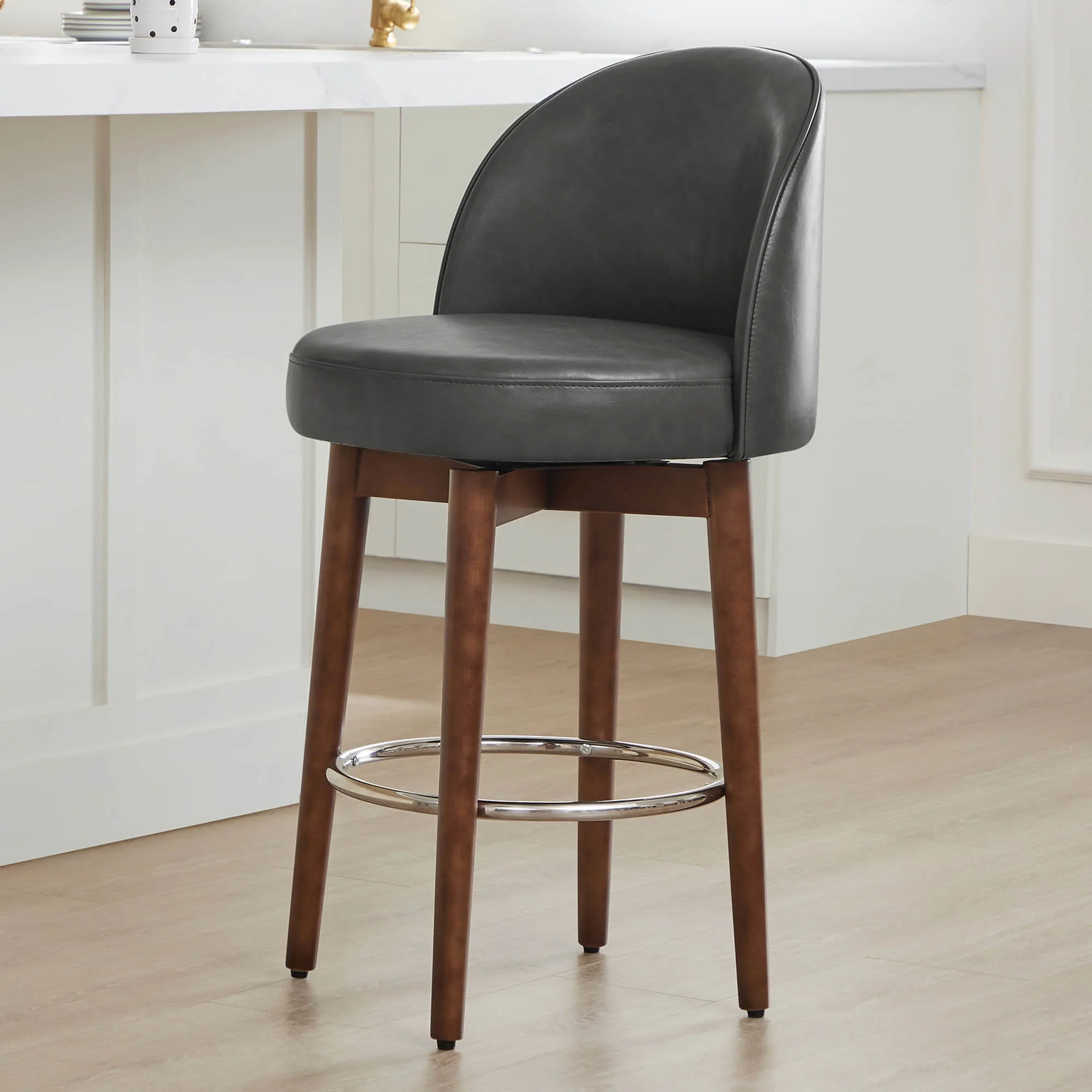 Rosa Swivel Counter Stool (Set of 2) - Image 11