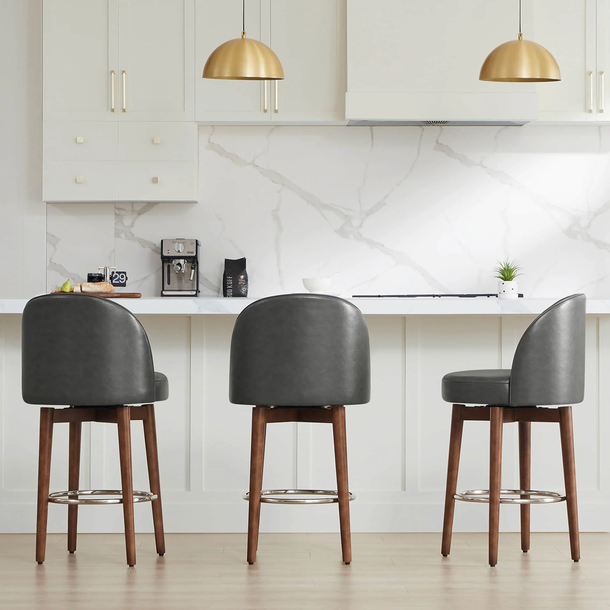 Rosa Swivel Counter Stool (Set of 2) - Image 15