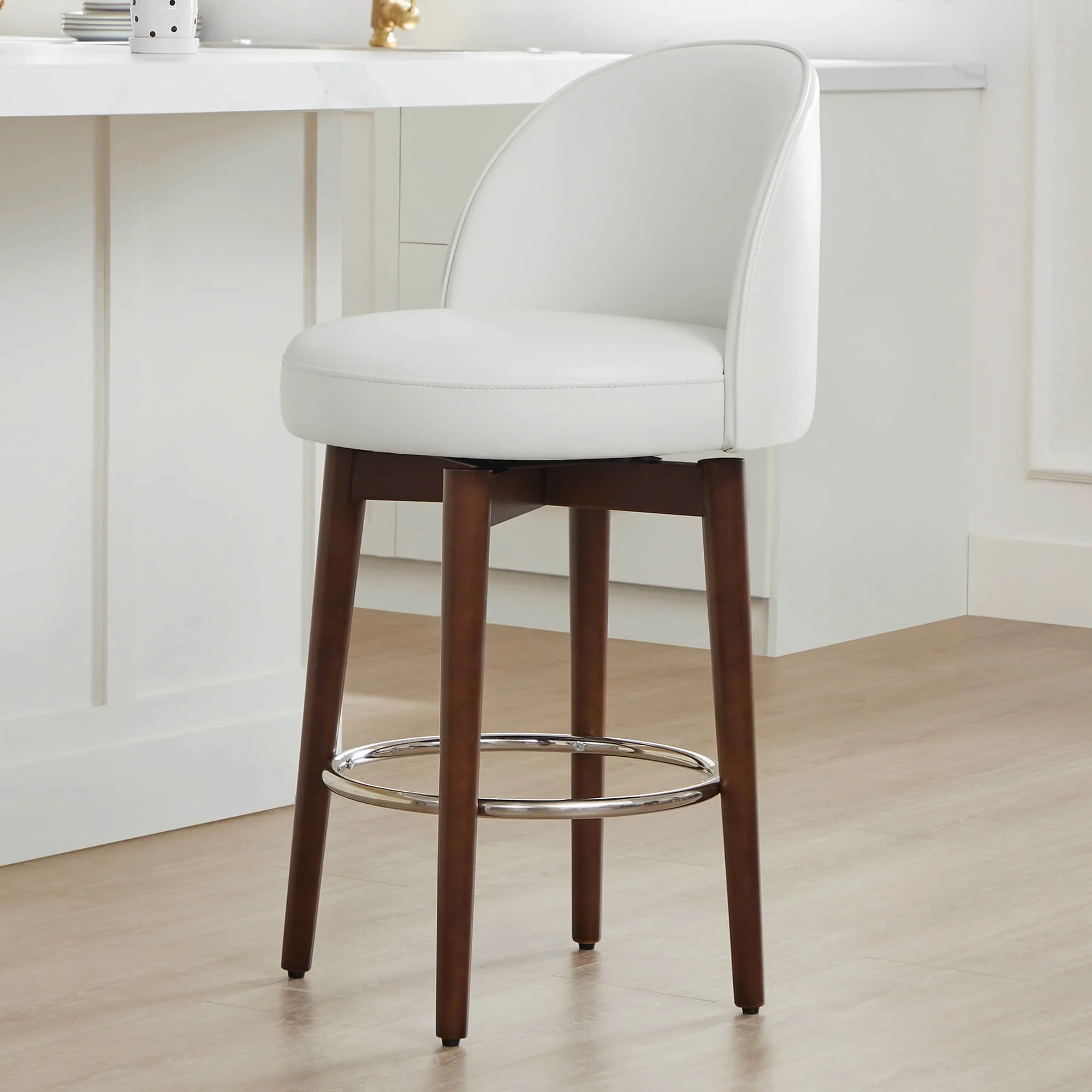 Rosa Swivel Counter Stool (Set of 2) - Image 3