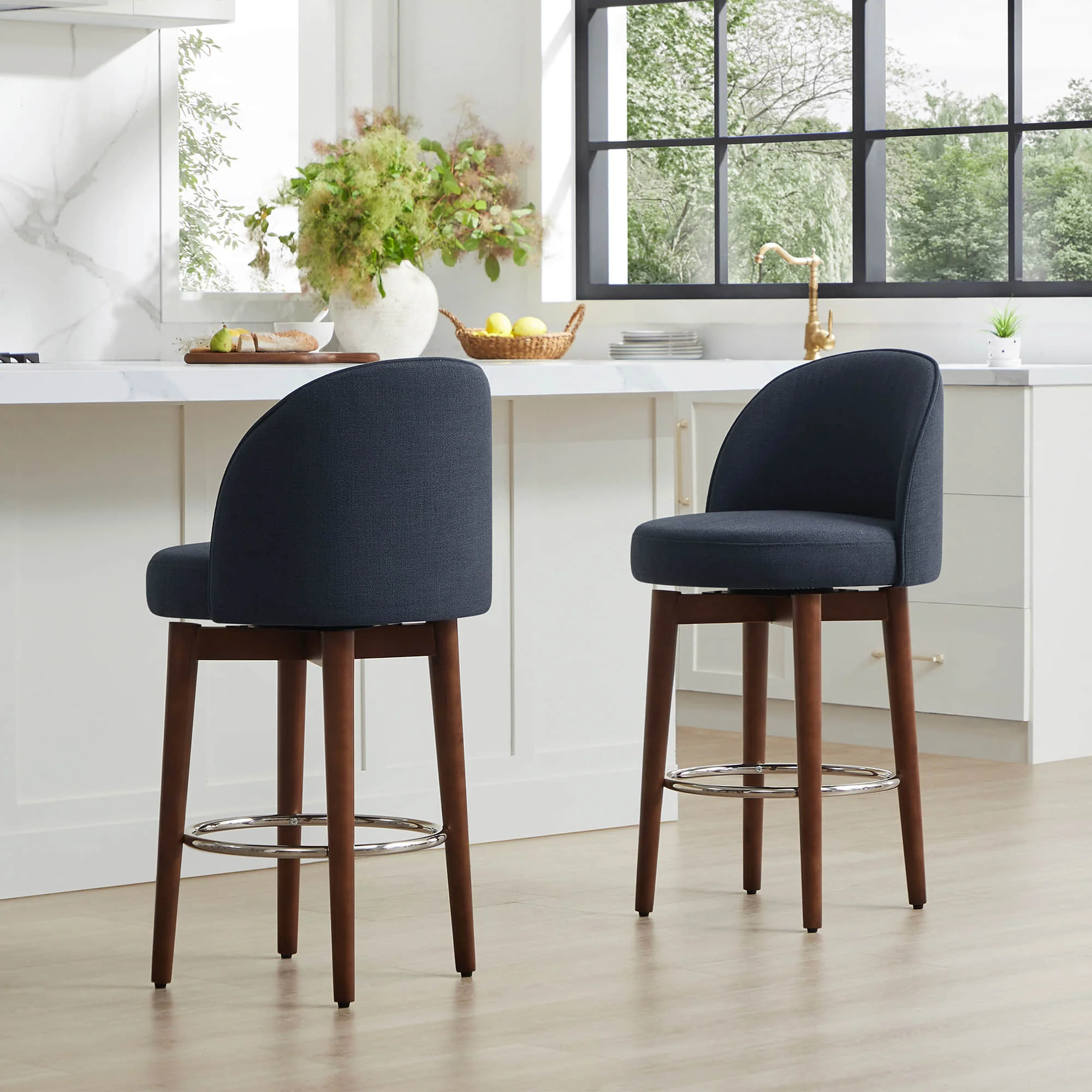 Rosa Swivel Counter Stool (Set of 2) - Image 30