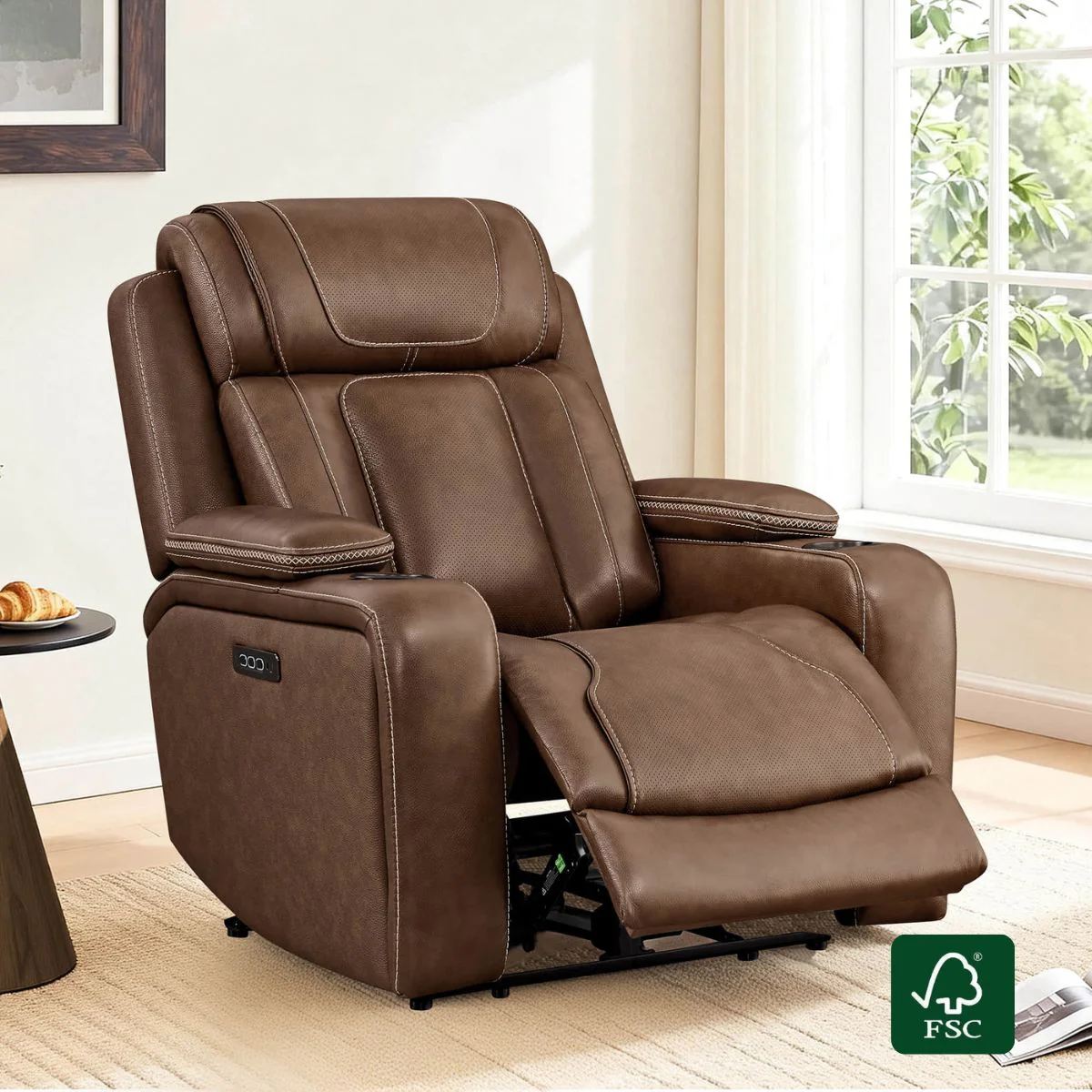 Sable Super Zero-gravity Triple-Motor Power Recliner with Storage - Image 10