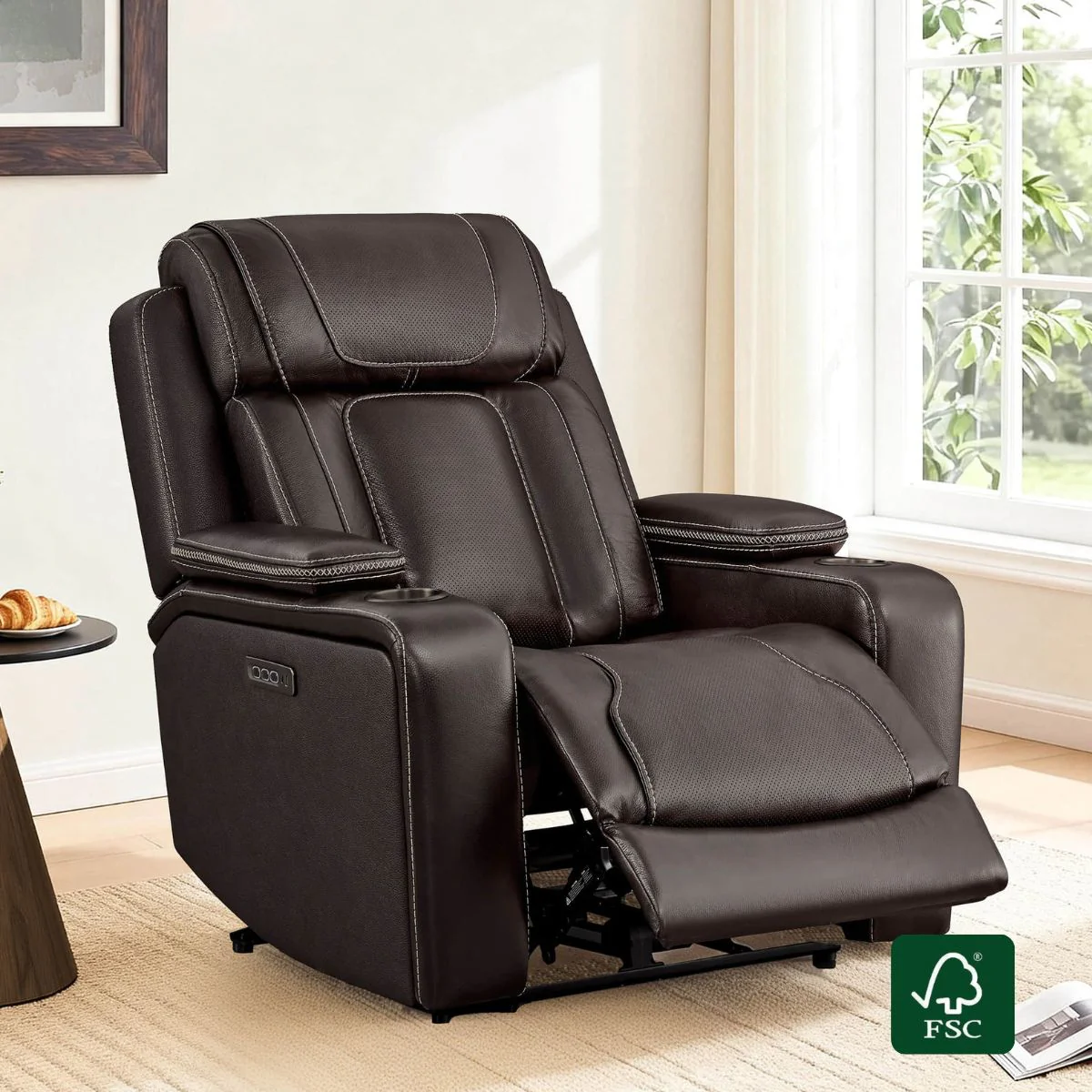 Sable Super Zero-gravity Triple-Motor Power Recliner with Storage - Image 14