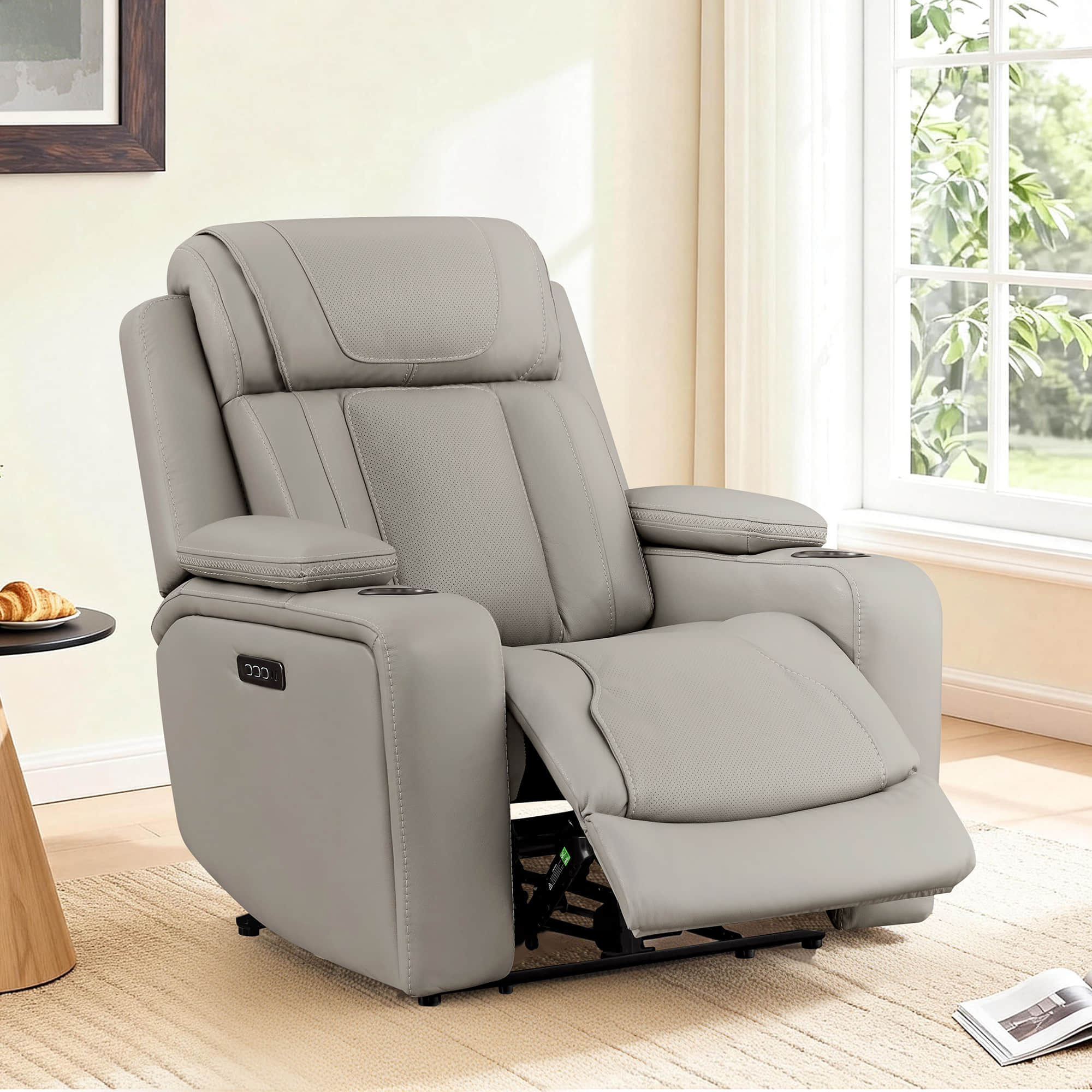 Sable Super Zero-gravity Triple-Motor Power Recliner with Storage - Image 19