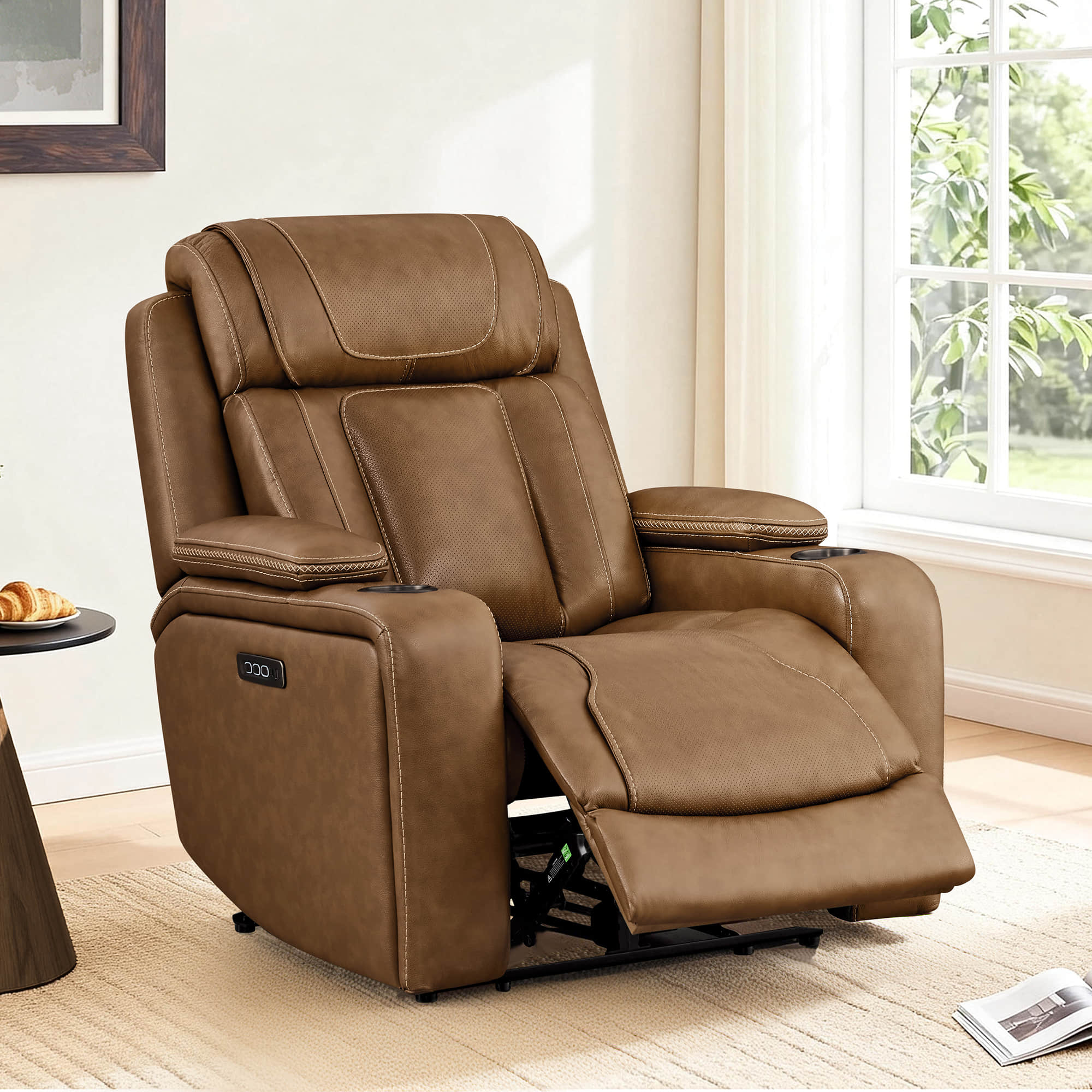 Sable Super Zero-gravity Triple-Motor Power Recliner with Storage - Image 3