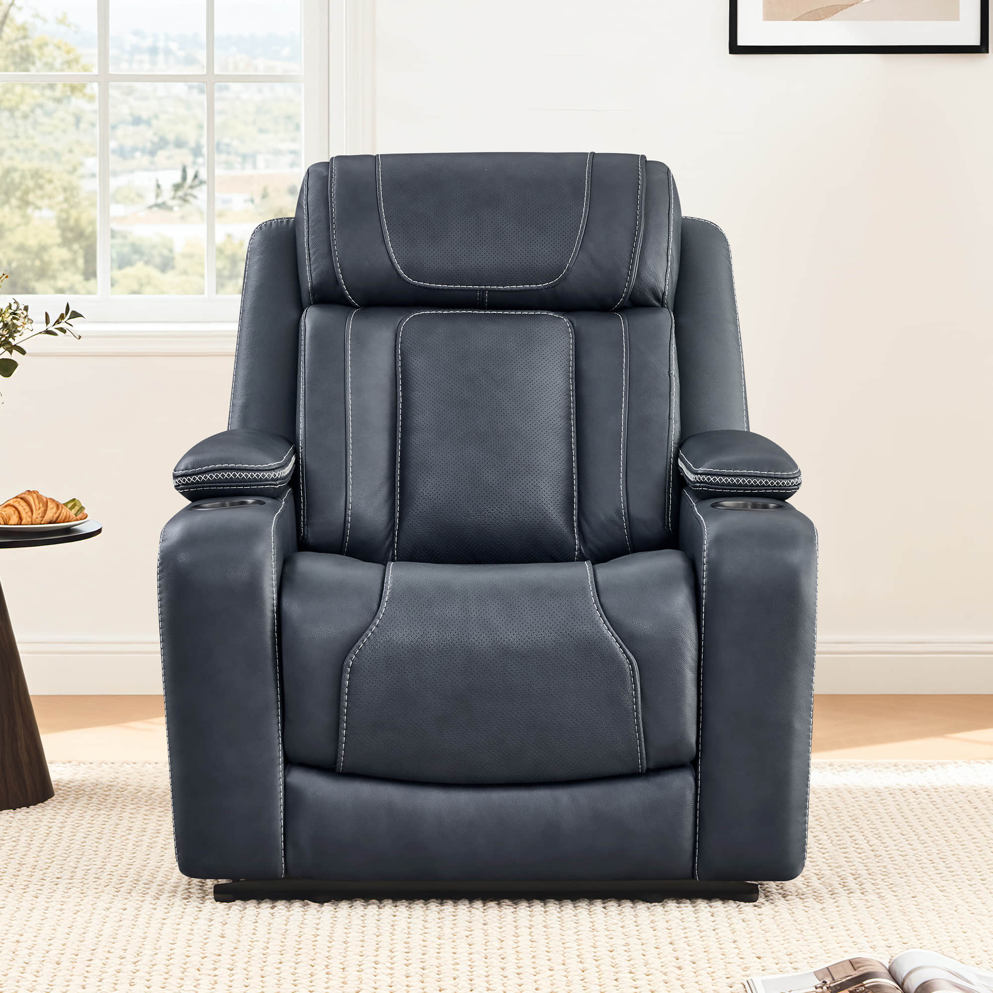 Sable Super Zero-gravity Triple-Motor Power Recliner with Storage - Image 8