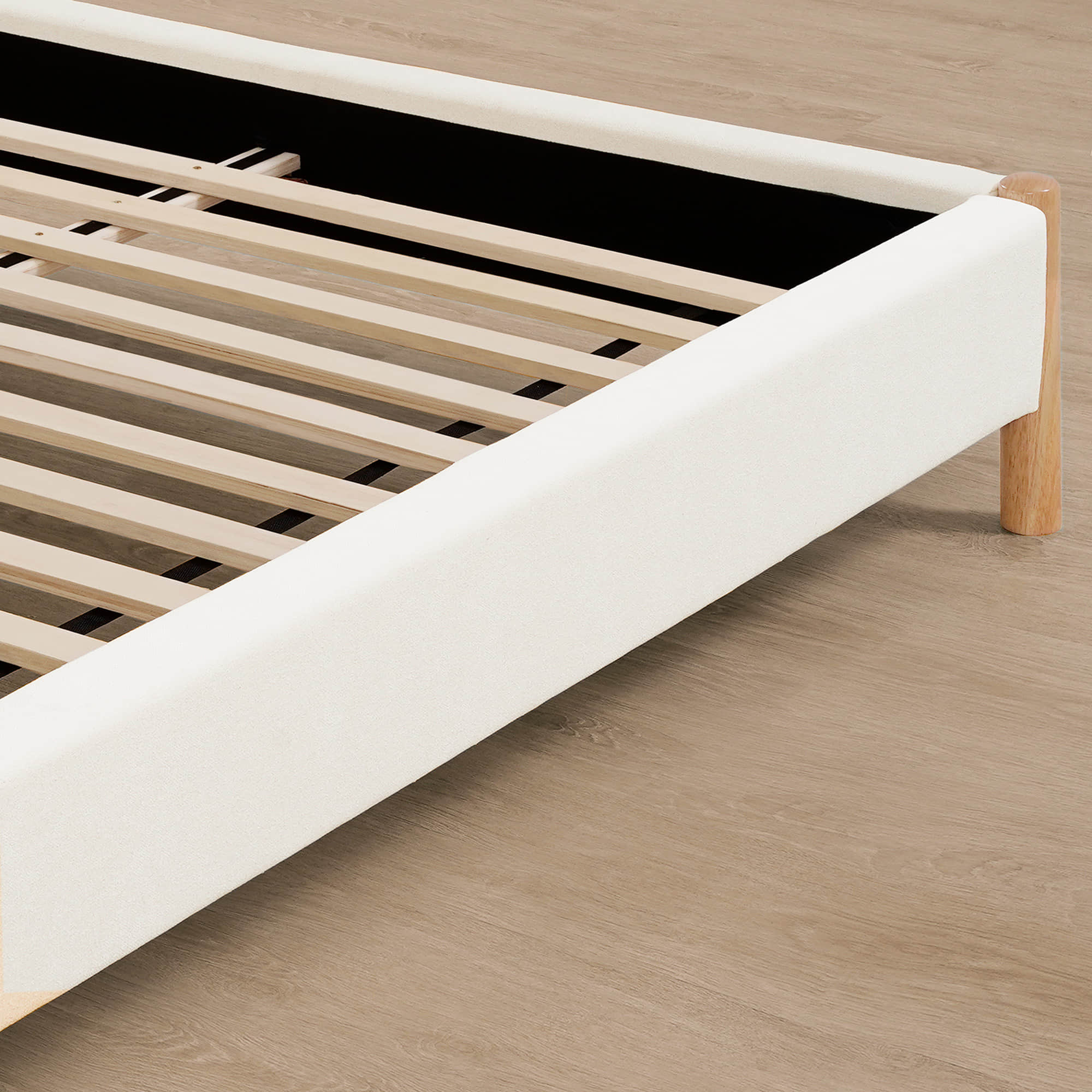 Serene Queen Contemporary Upholstered Platform Bed - Image 11