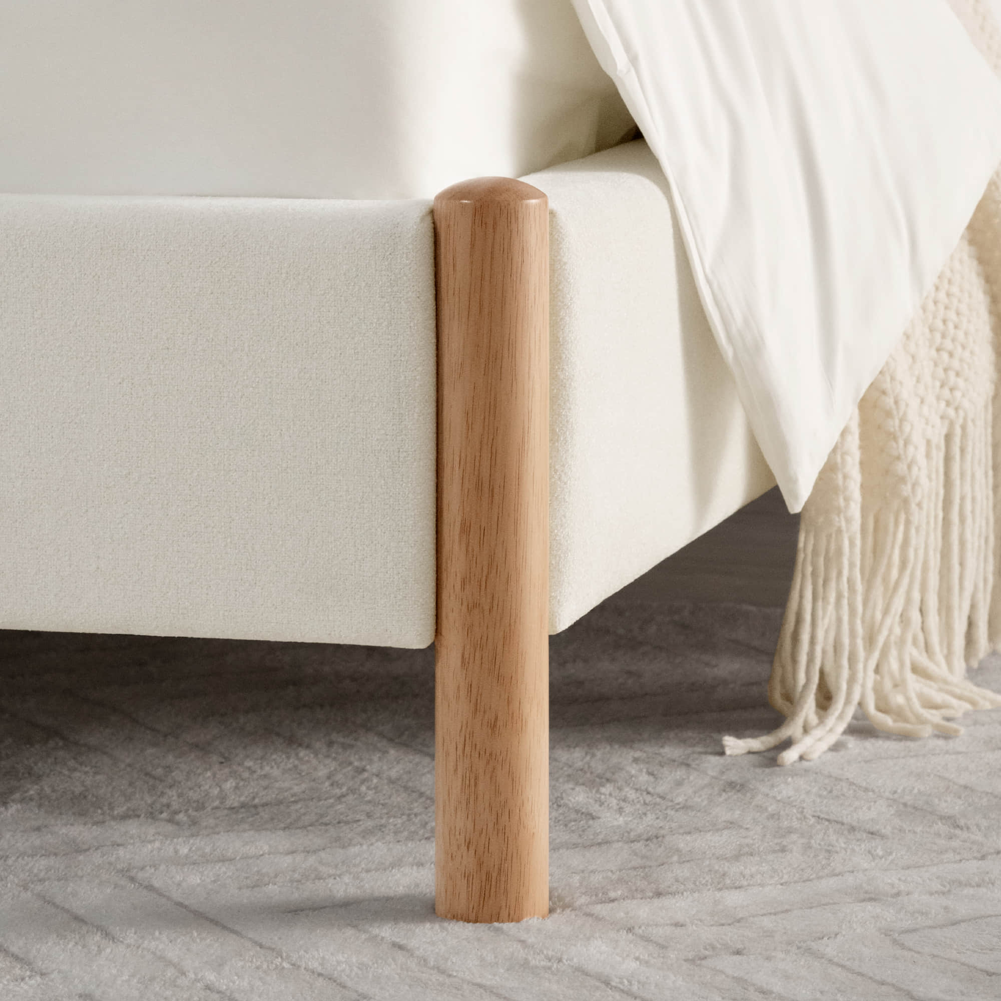 Serene Queen Contemporary Upholstered Platform Bed - Image 16