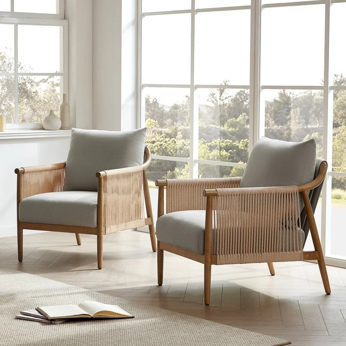 Sienna Modern Rope Accent Chair - Image 25
